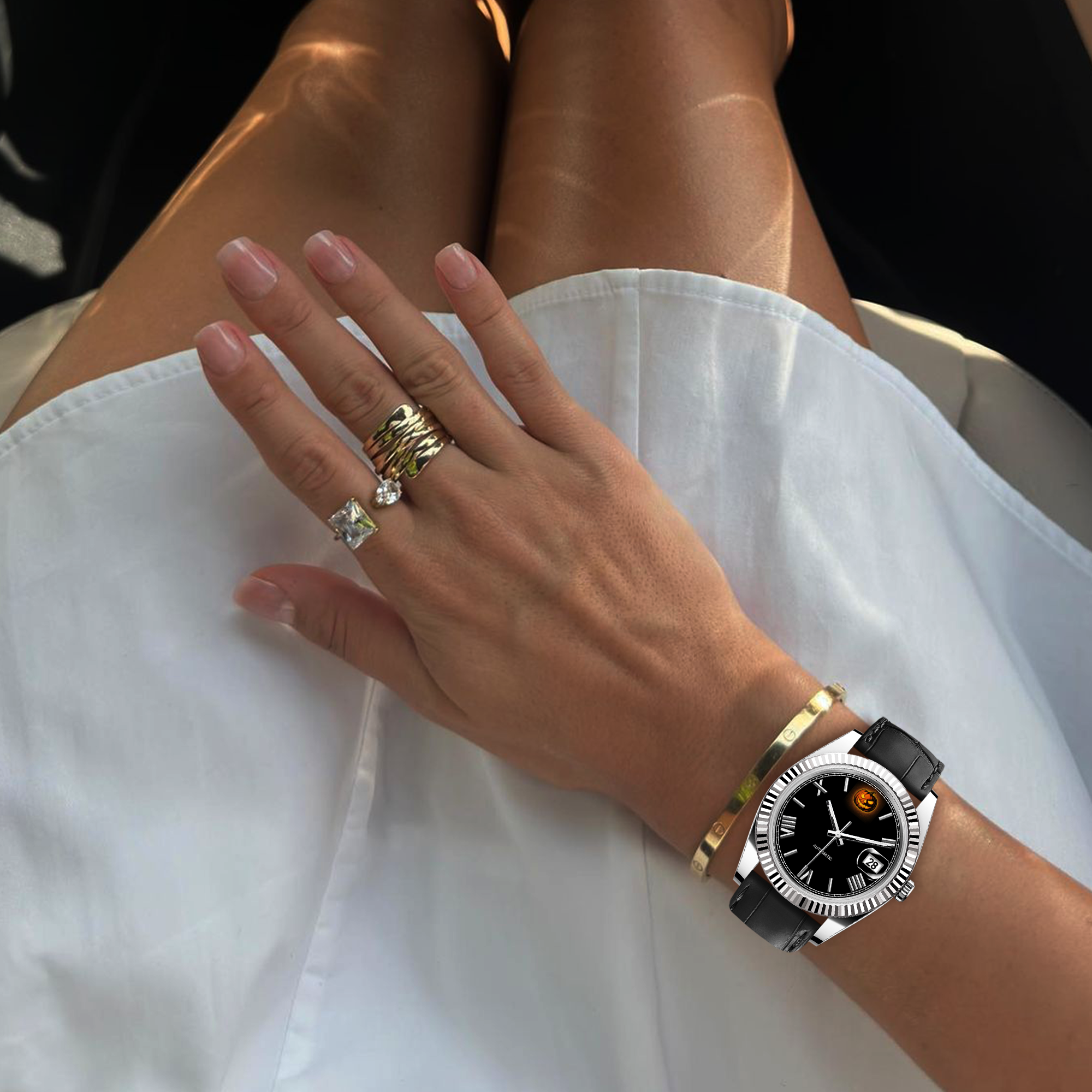 EONDATE MAXI CLASSIC LEATHER WATCH