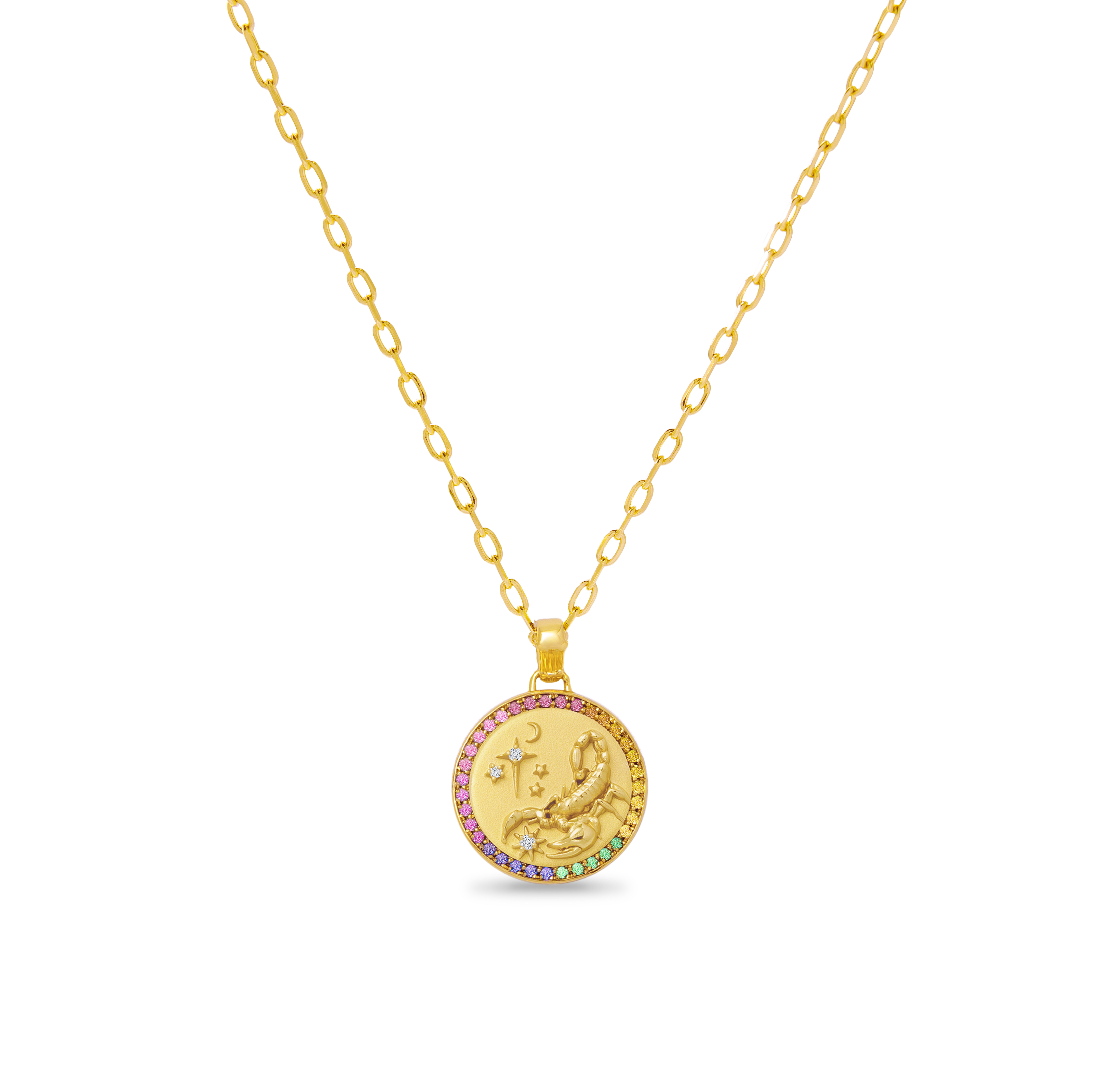 ZODIAC DIAMOND RAINBOW PENDANT COLLECTION