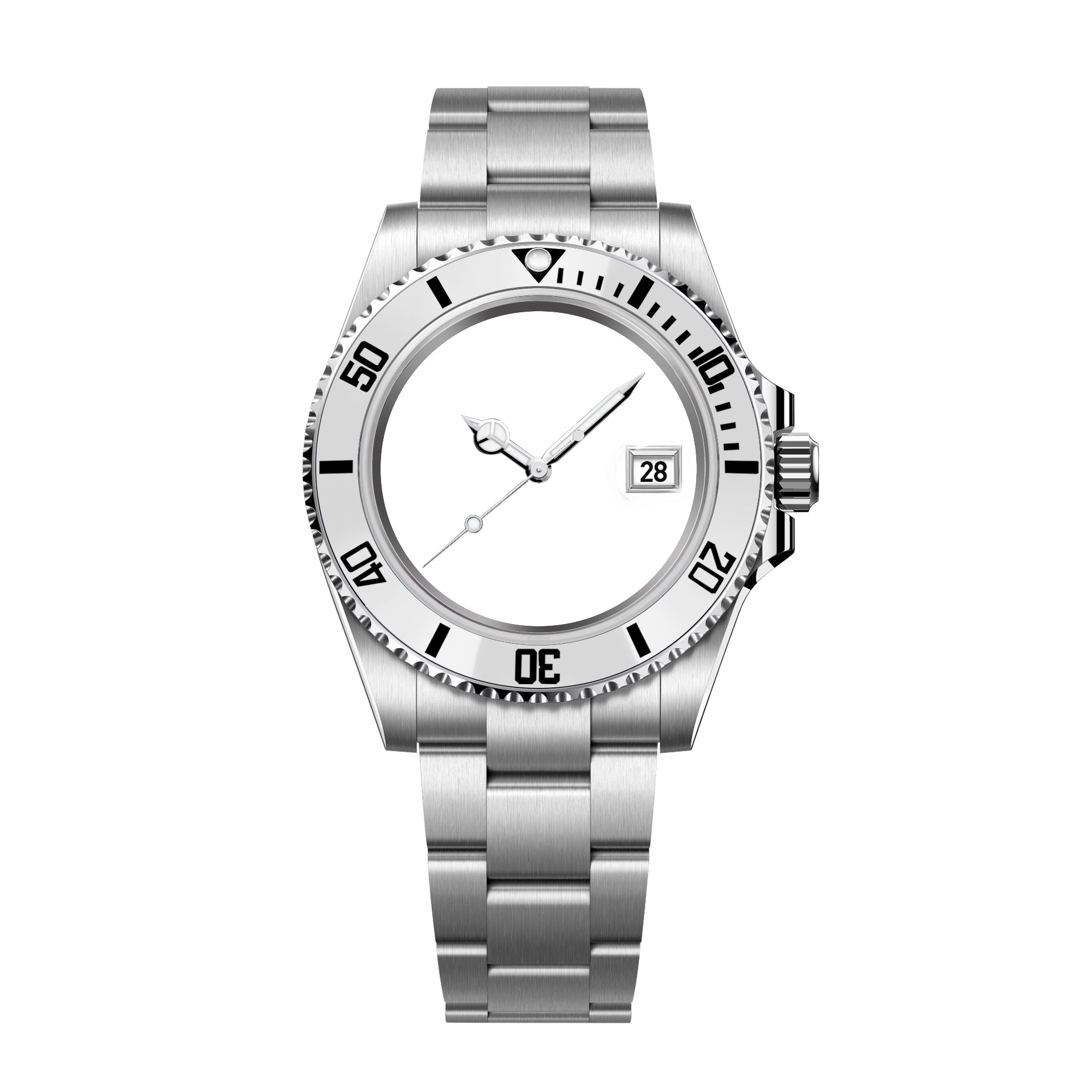 RELOJ CLÁSICO HYDROCORE PLATA PERSONALIZABLE