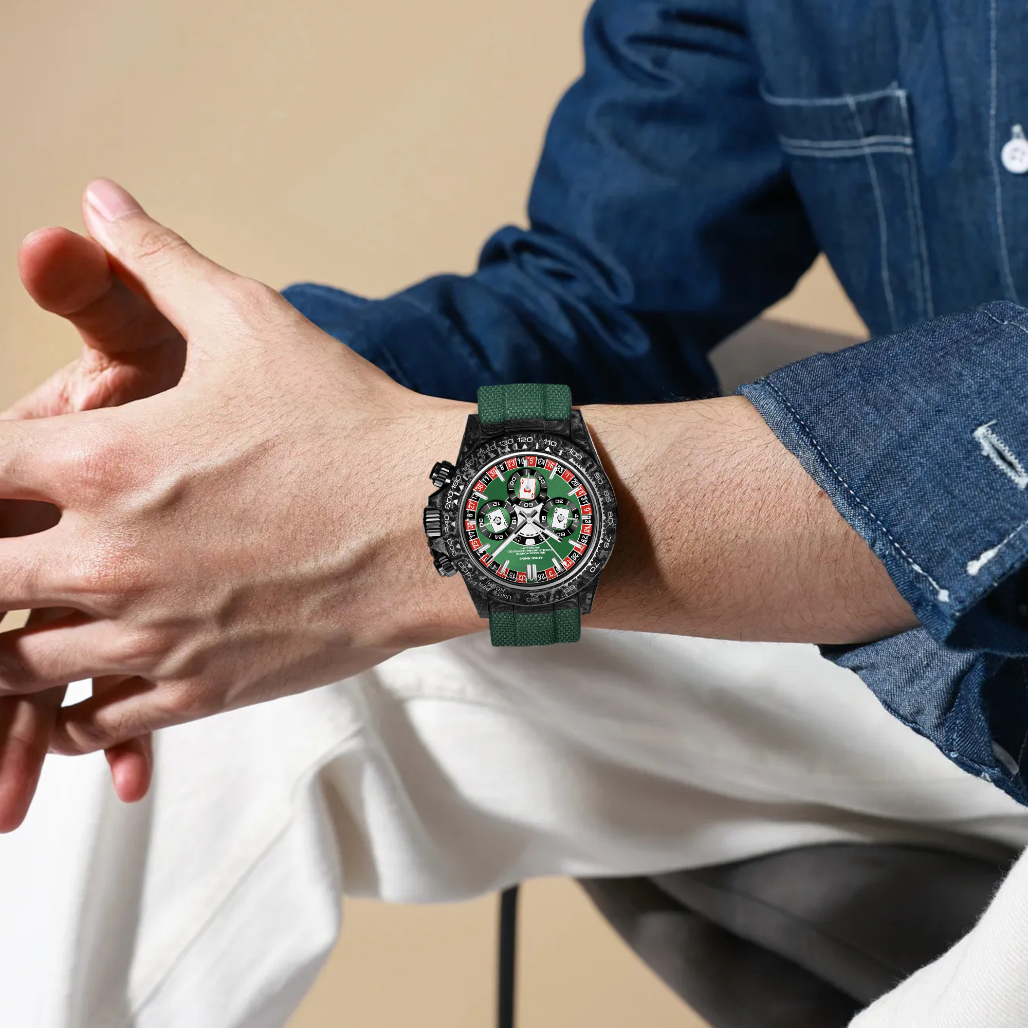 MONTRE VELOCIREX EN FIBRE DE CARBONE