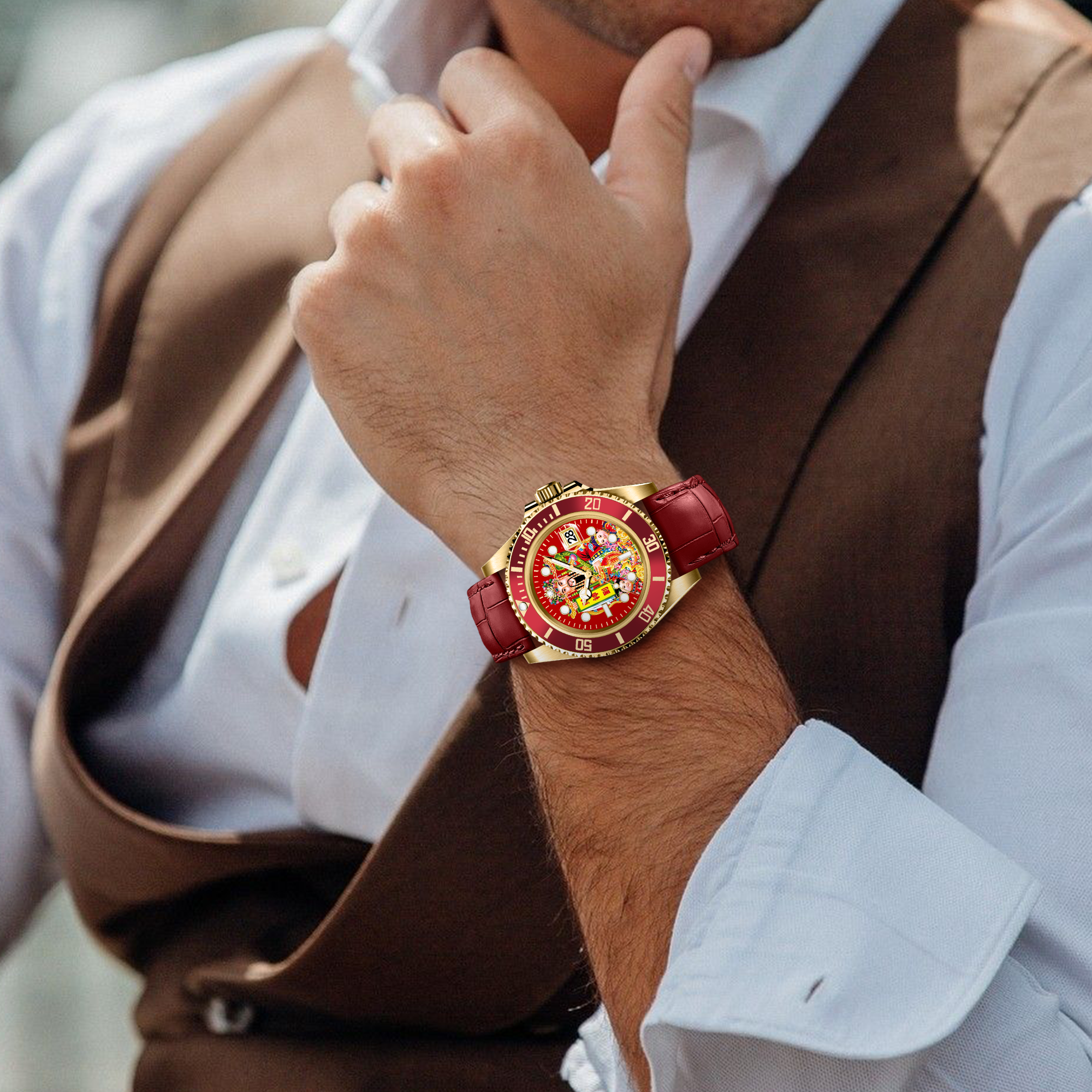 HYDROCORE MONTRE EN CUIR CLASSIQUE