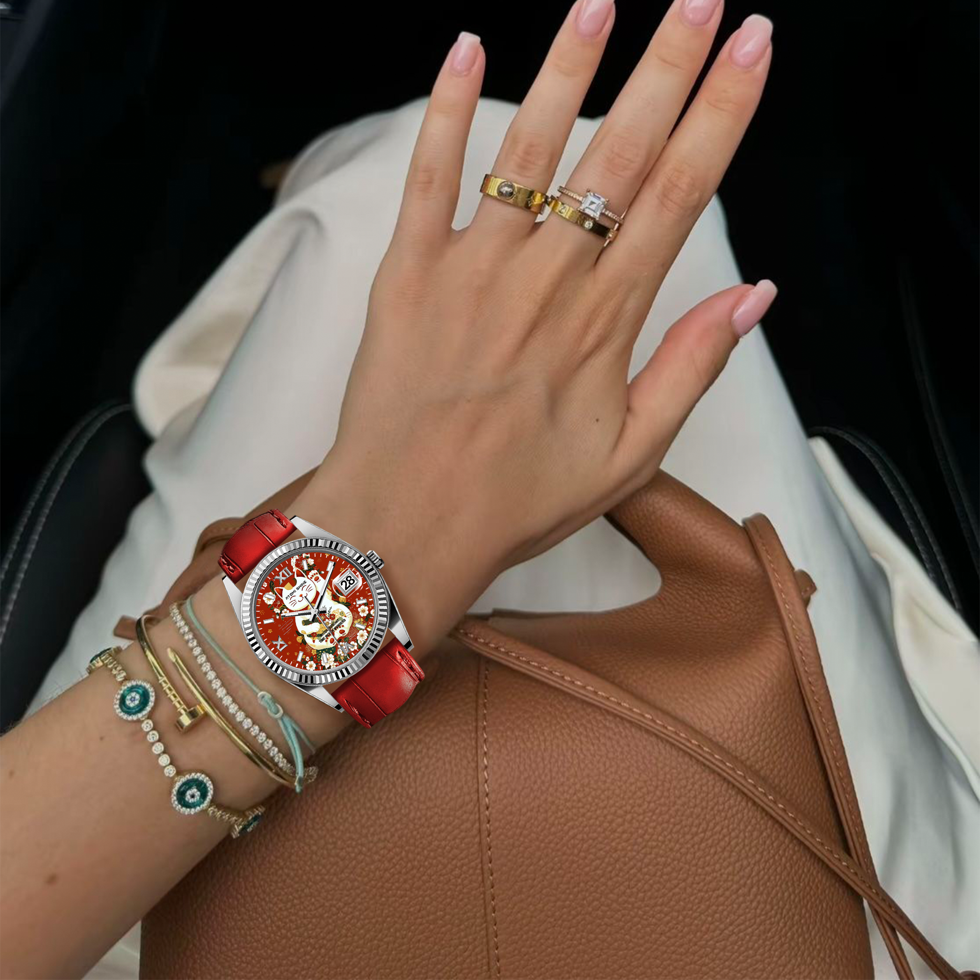 EONDATE CLASSIC LEATHER WATCH