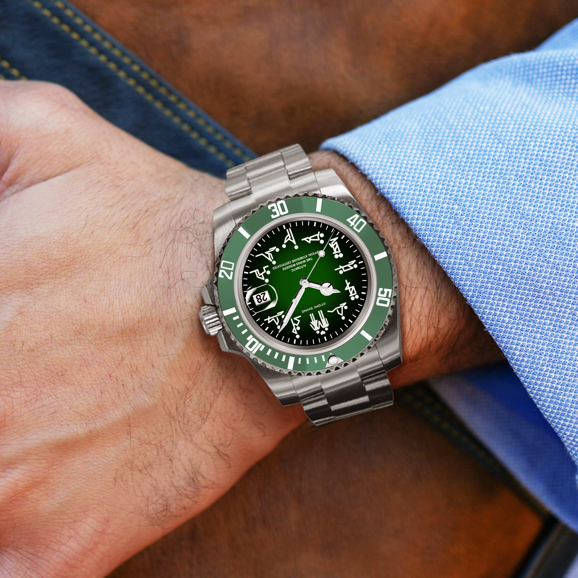 Hydrocore Classic Watch Automatic, Green Code