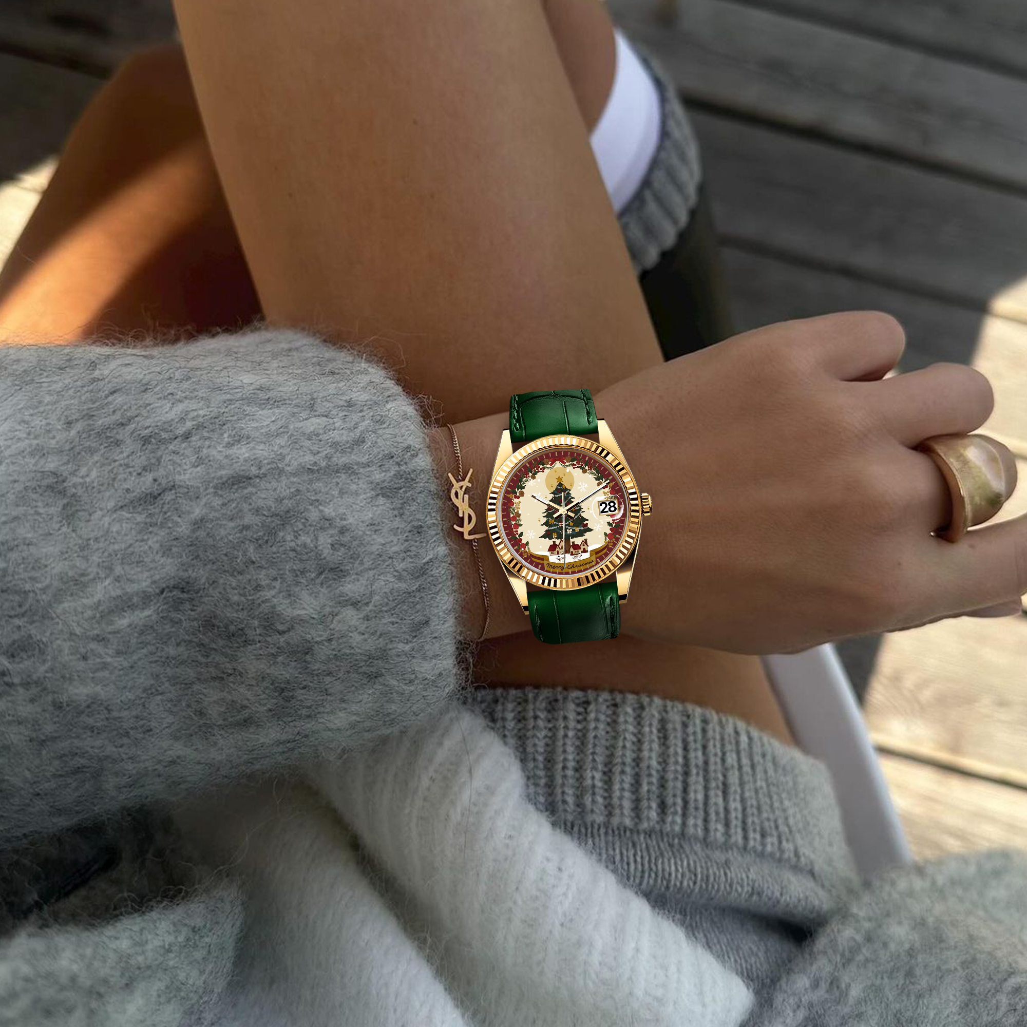 EONDATE CLASSIC LEATHER WATCH