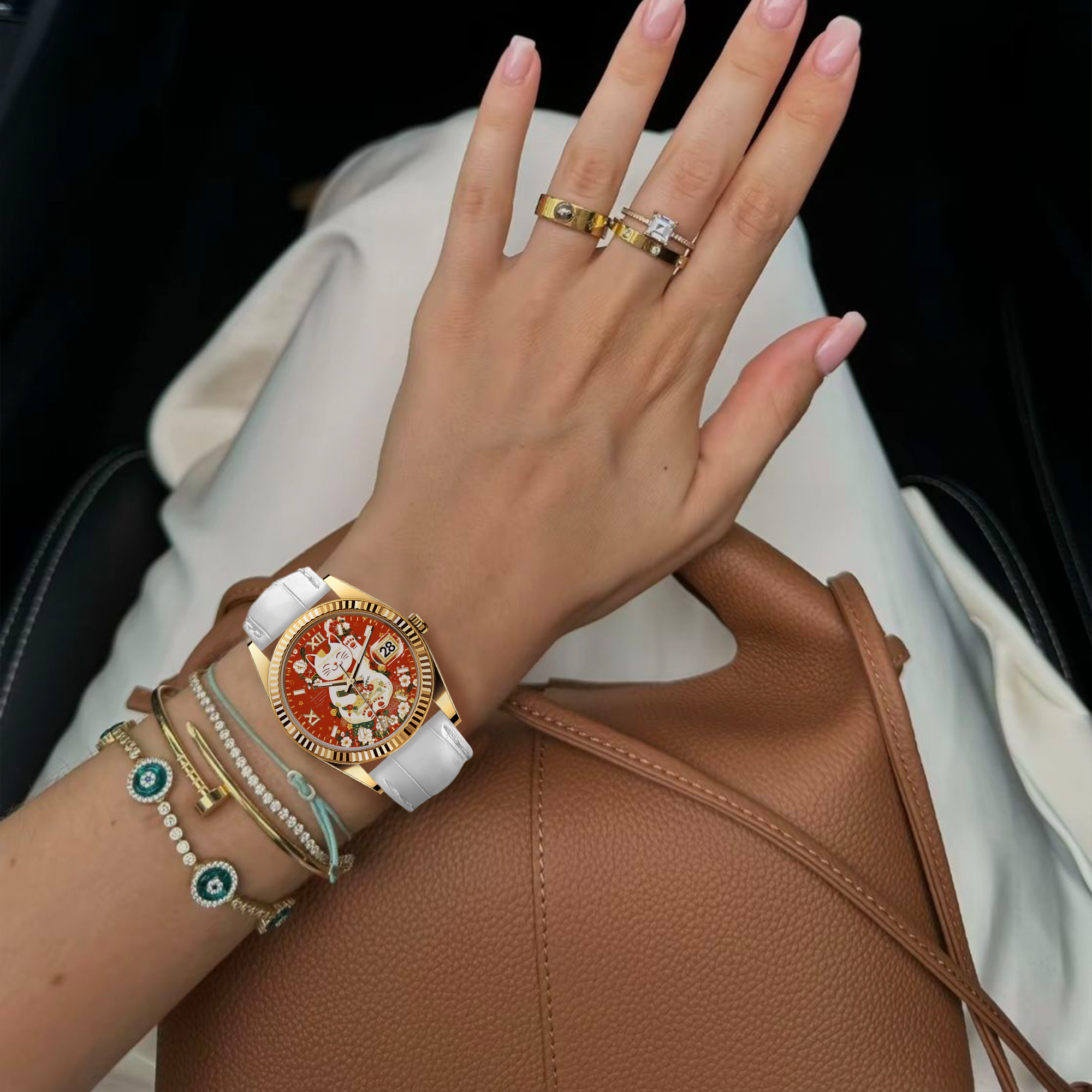 EONDATE CLASSIC LEATHER WATCH