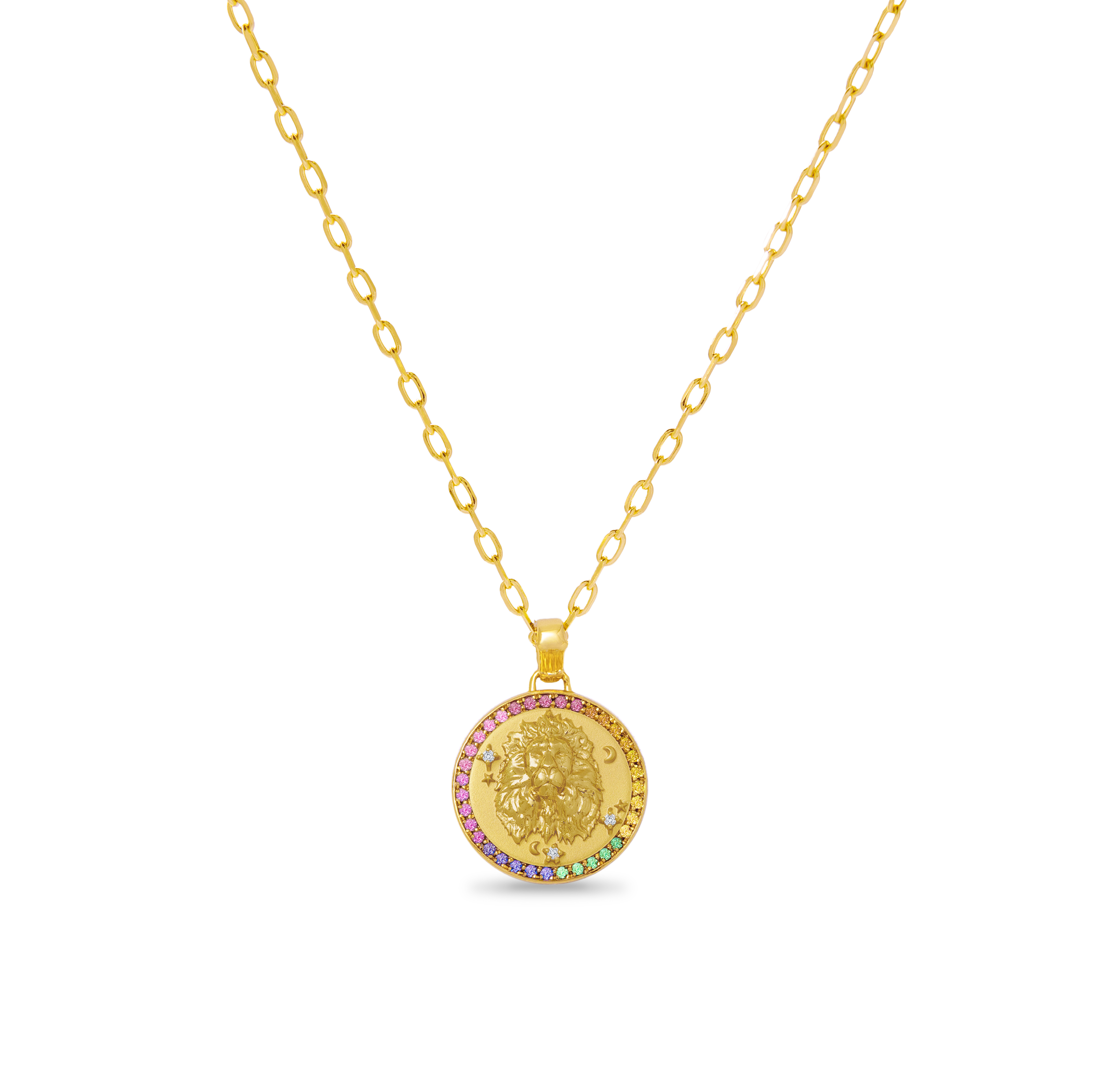 ZODIAC DIAMOND RAINBOW PENDANT COLLECTION