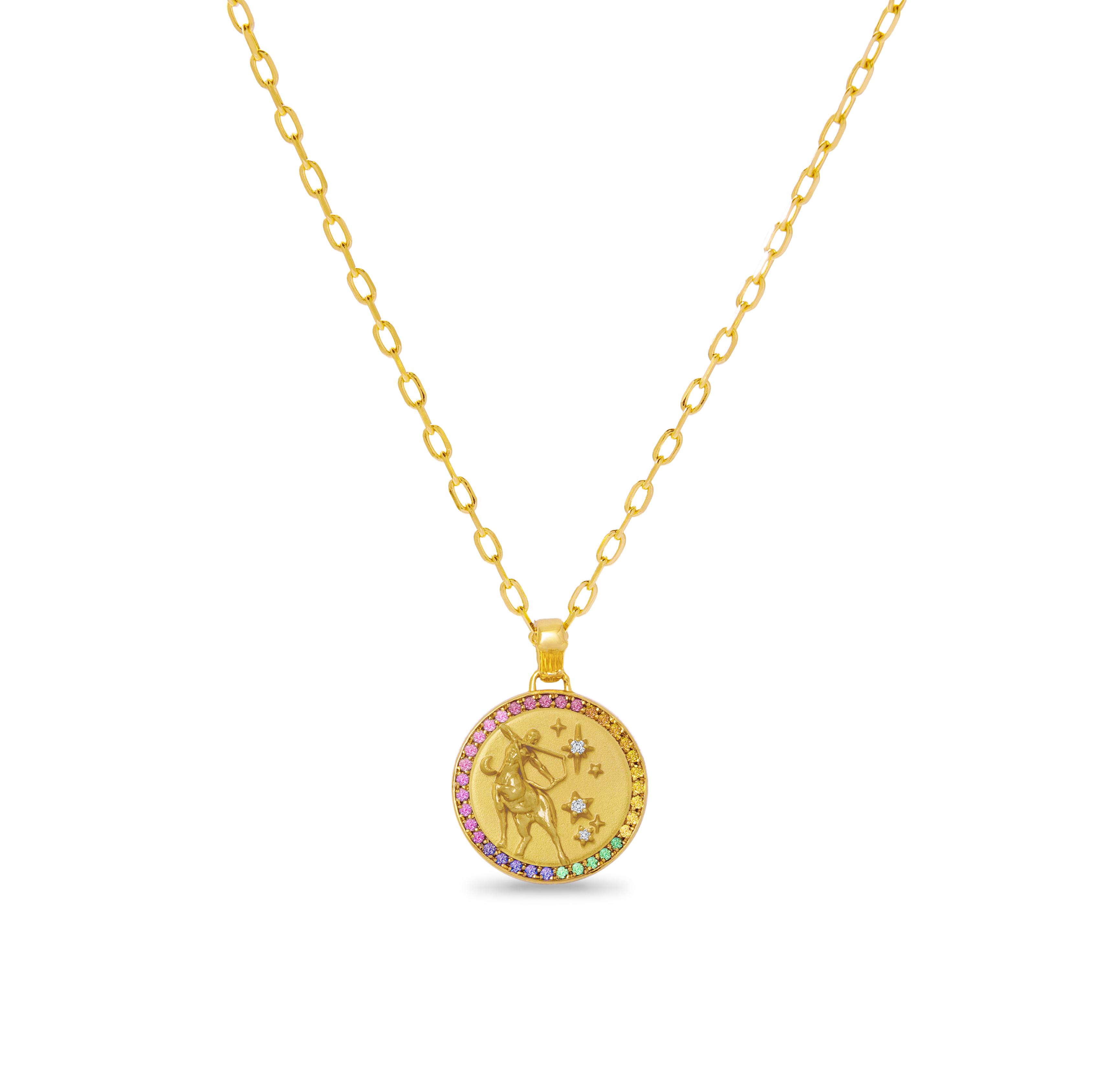 ZODIAC DIAMOND RAINBOW PENDANT COLLECTION