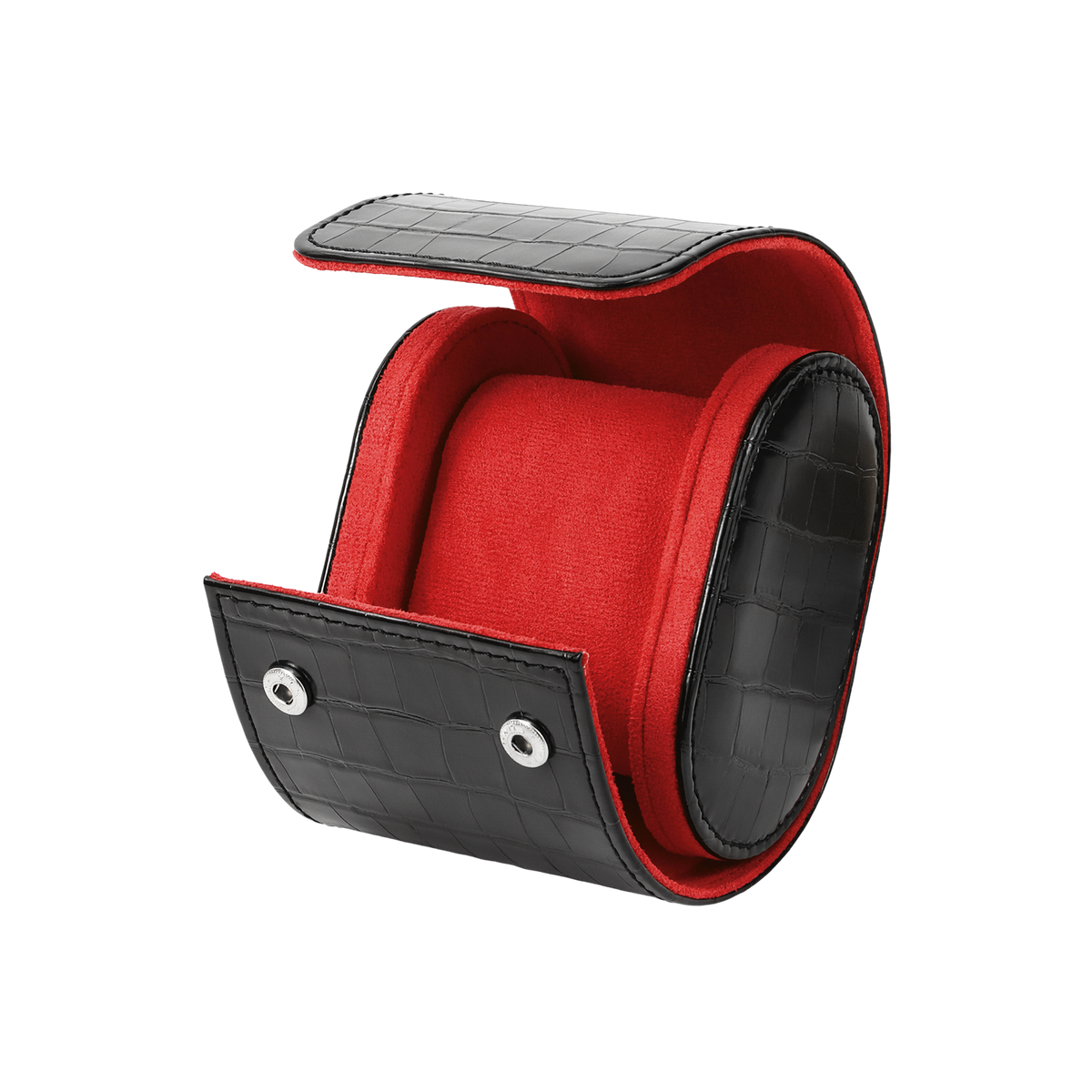 RED BLACK WATCH TRAVEL CASE