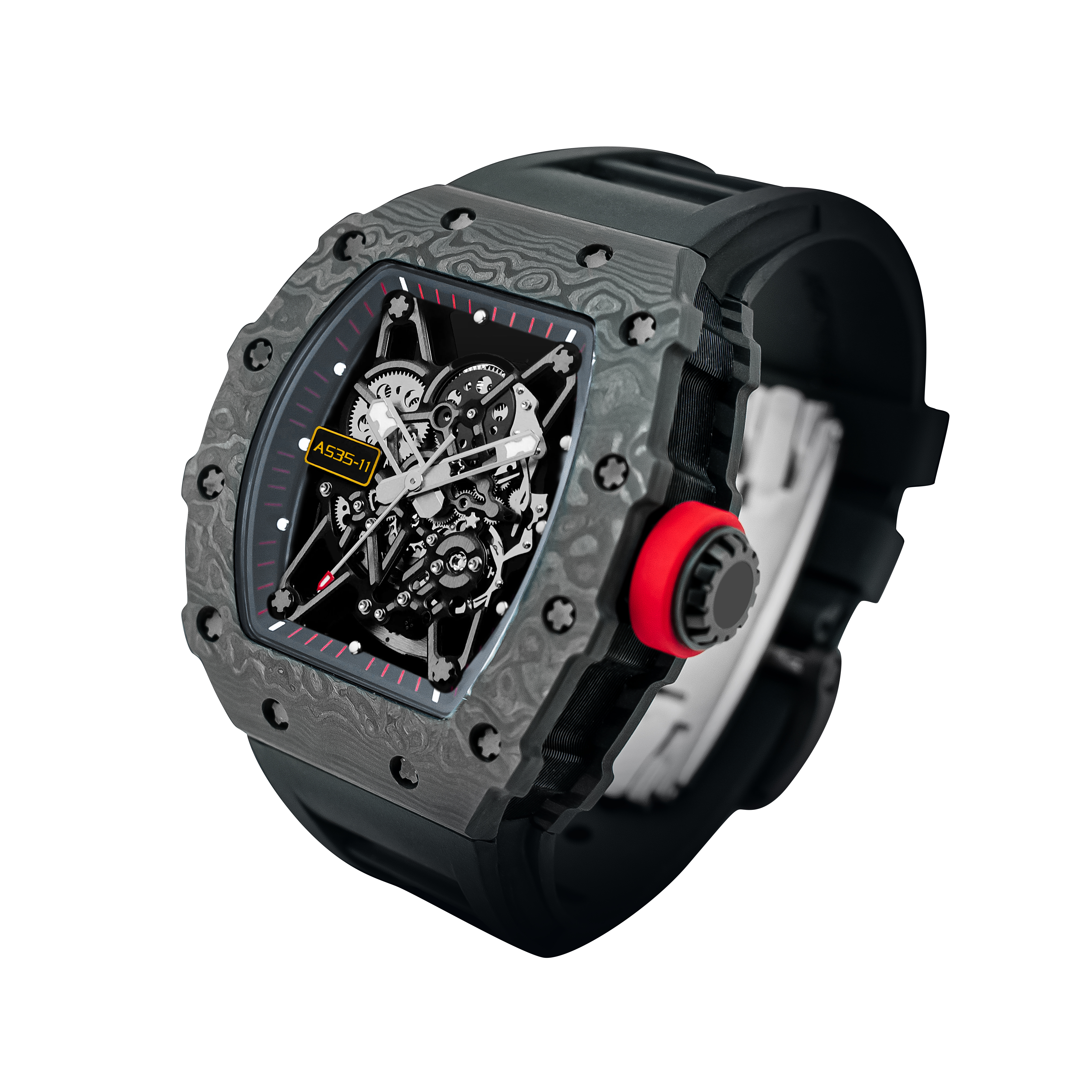 MONTRE MOTEUR CARBONE