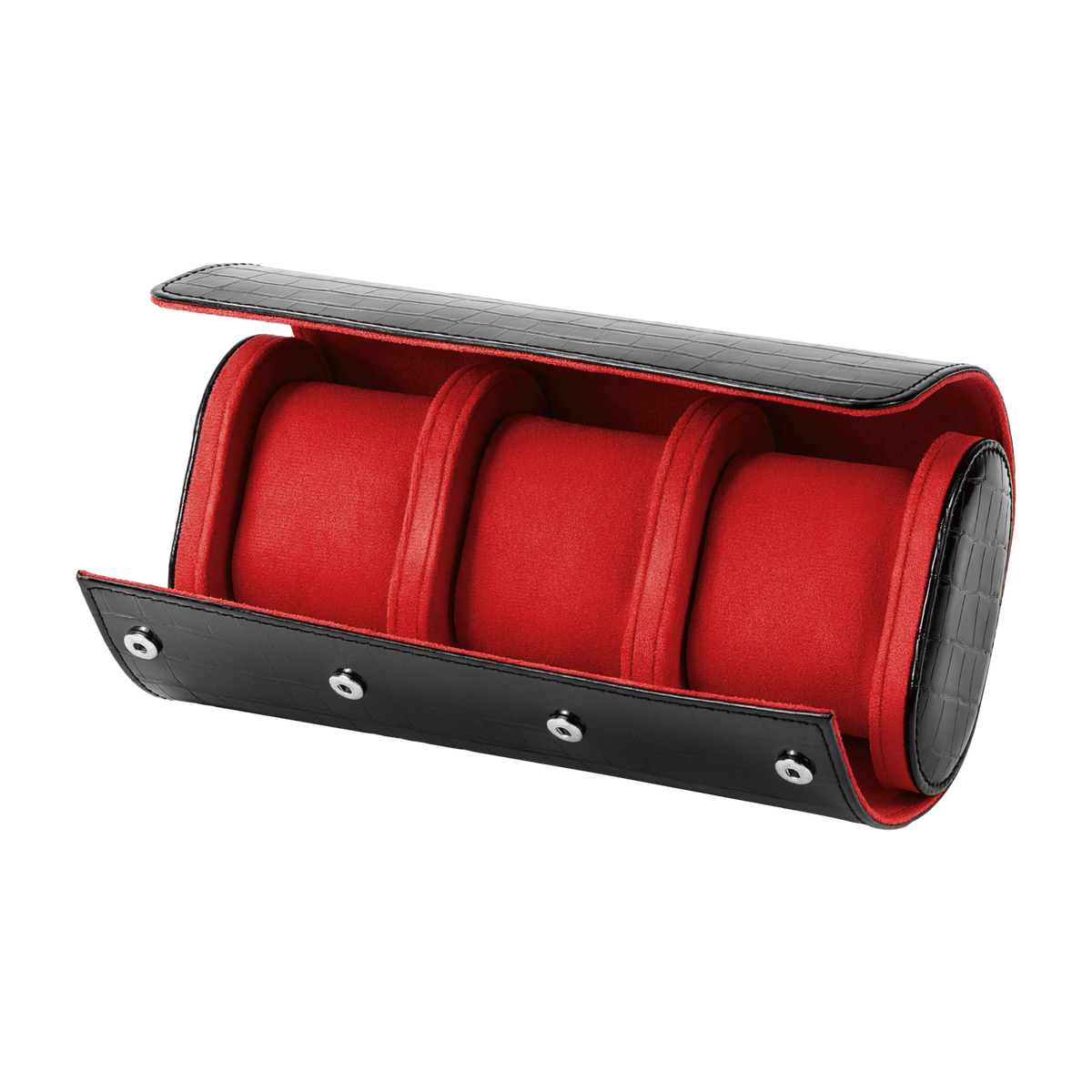 RED BLACK WATCH TRAVEL CASE