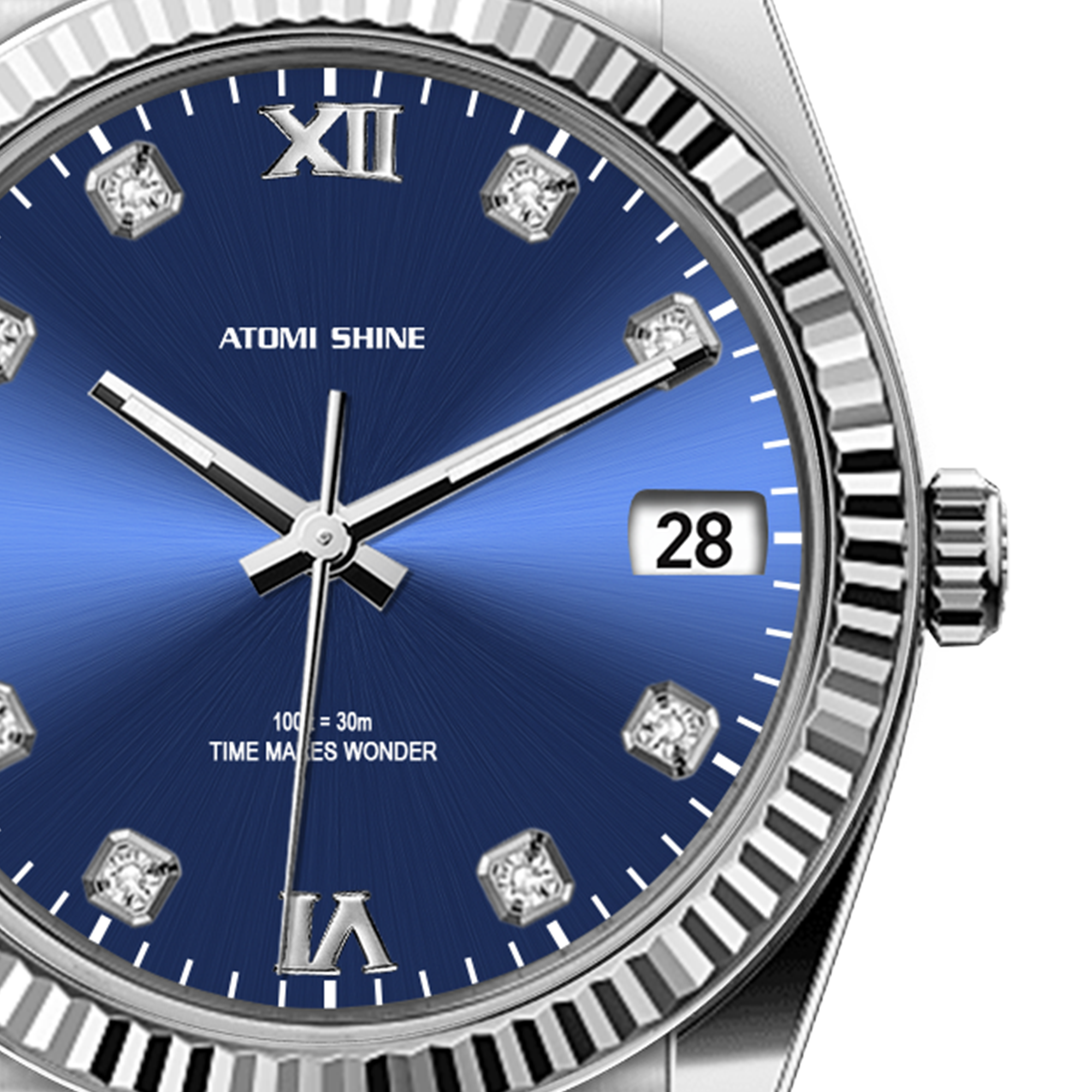 Diary Klassische Diamant-Armbanduhr