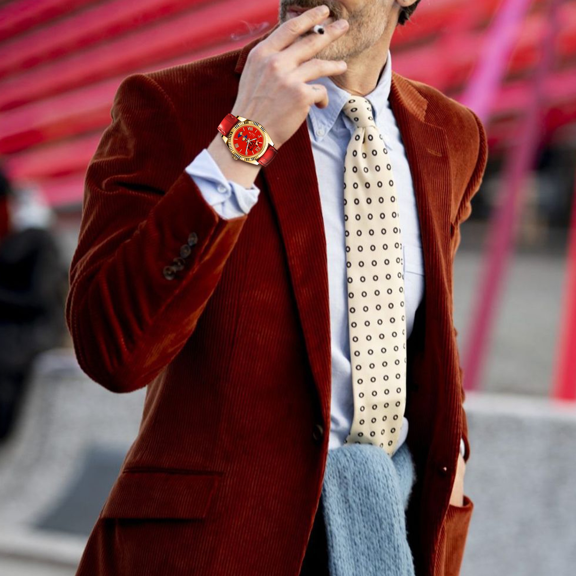 EONDATE MAXI MOON-PHASE LEATHER WATCH