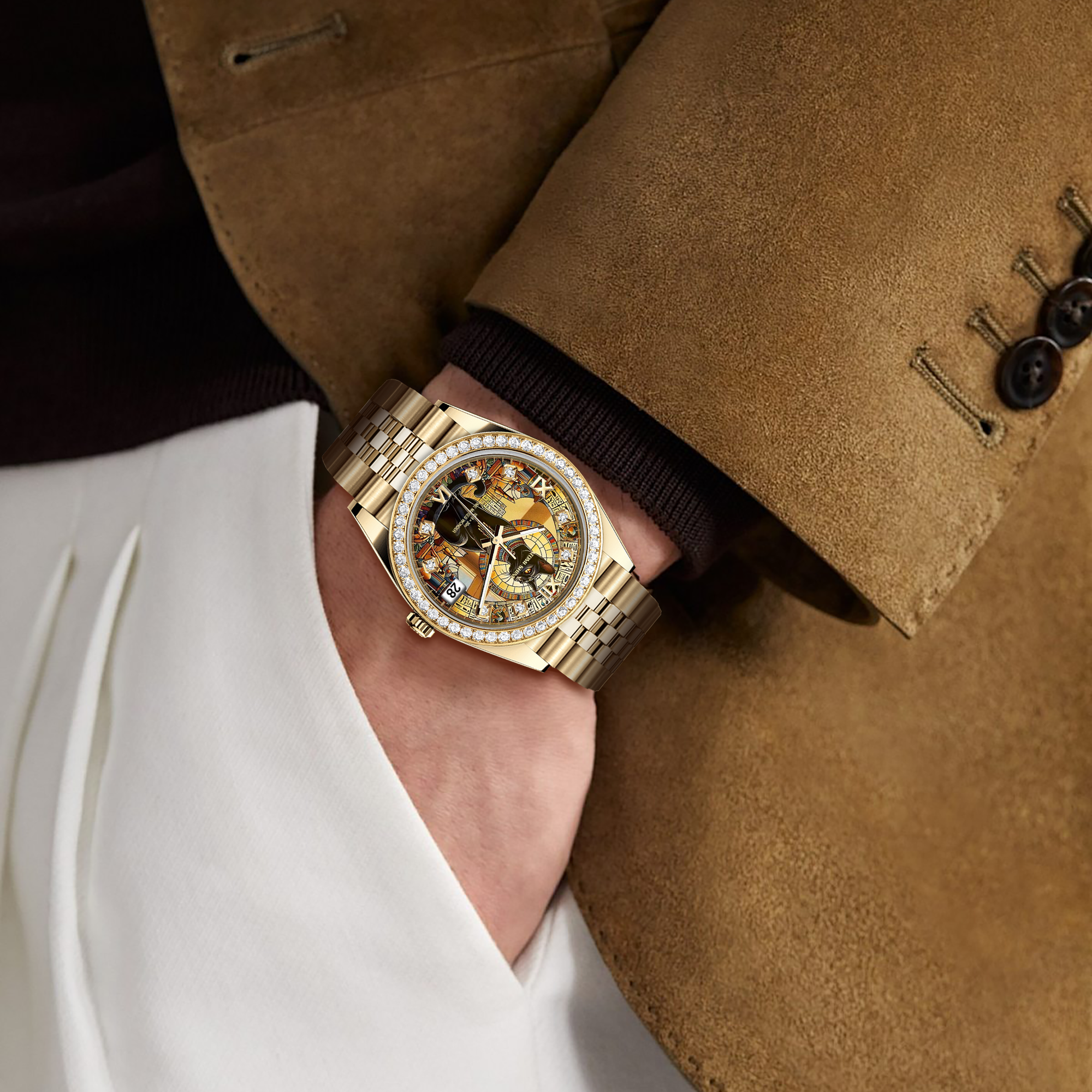 Tagebuch Diamant Uhr