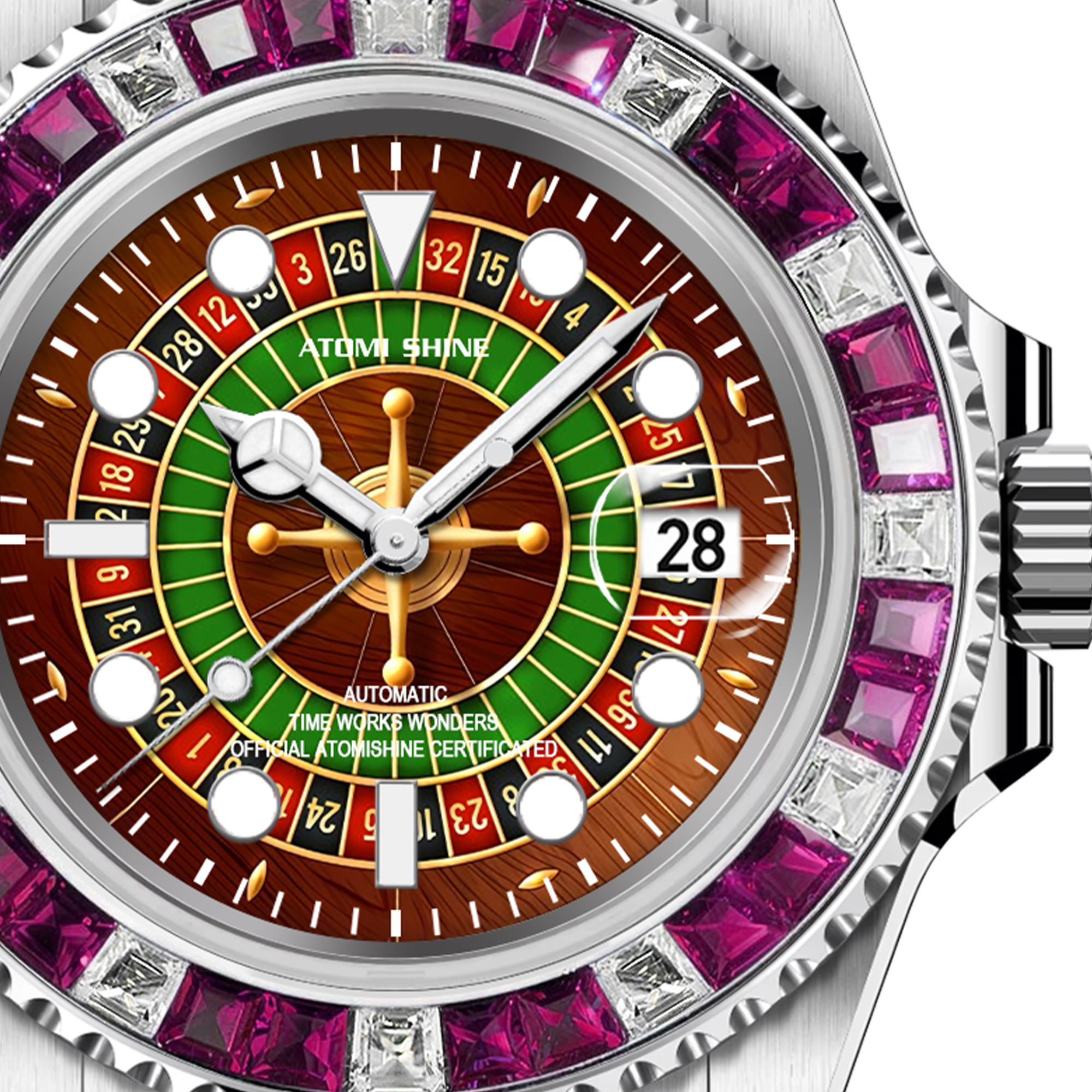 RELOJ DE PIEDRAS PRECIOSAS HYDROCORE