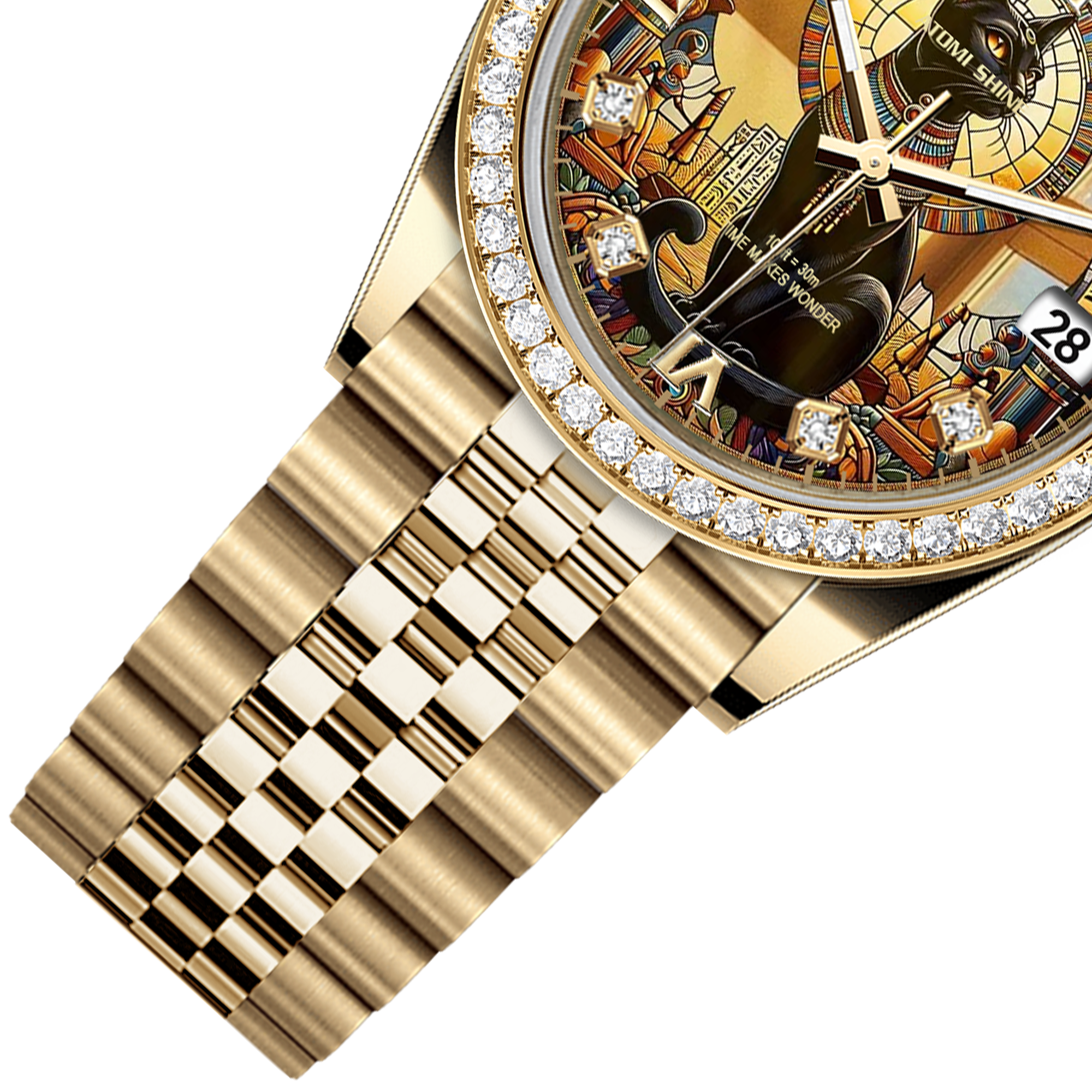 Tagebuch Diamant Uhr