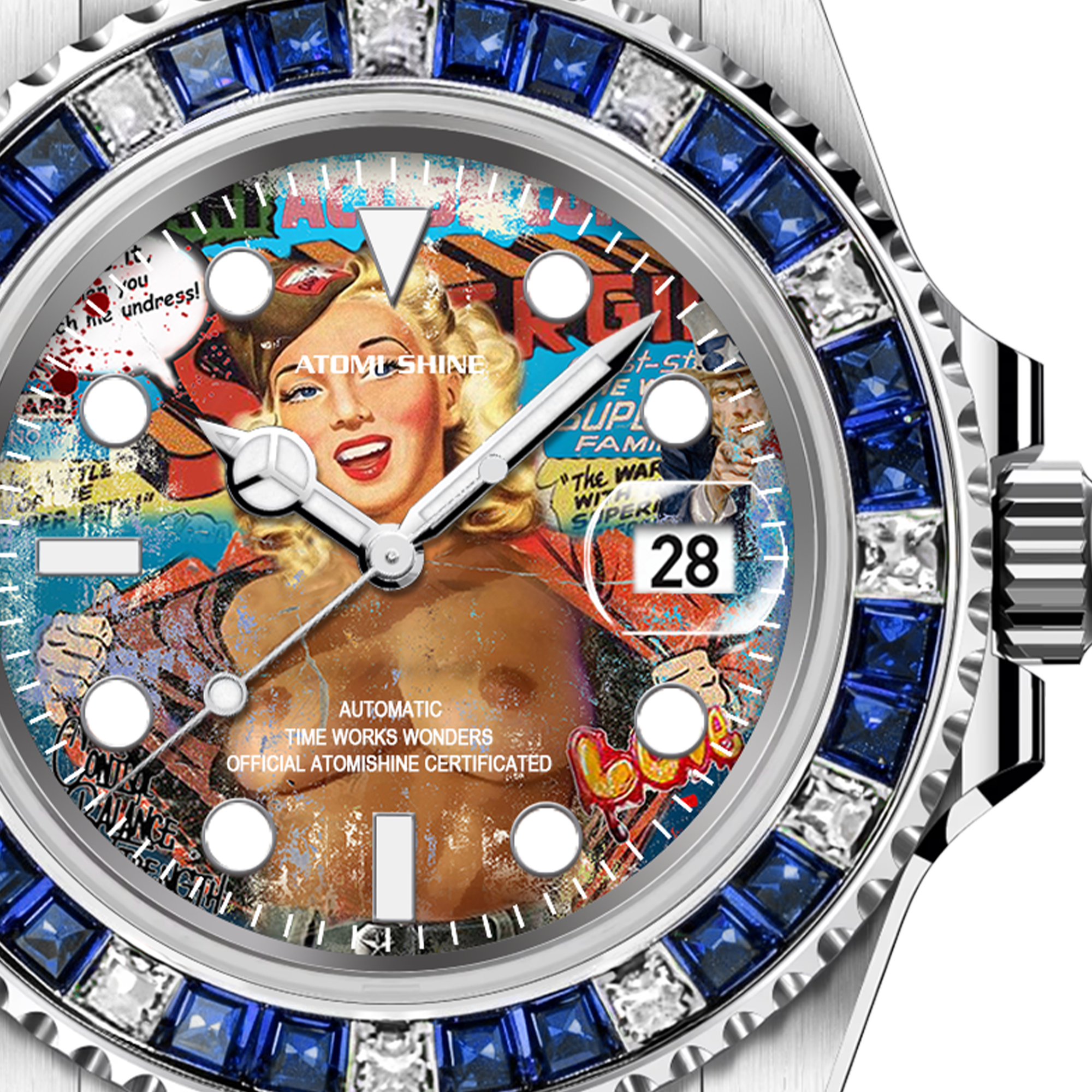 RELOJ DE PIEDRAS PRECIOSAS HYDROCORE