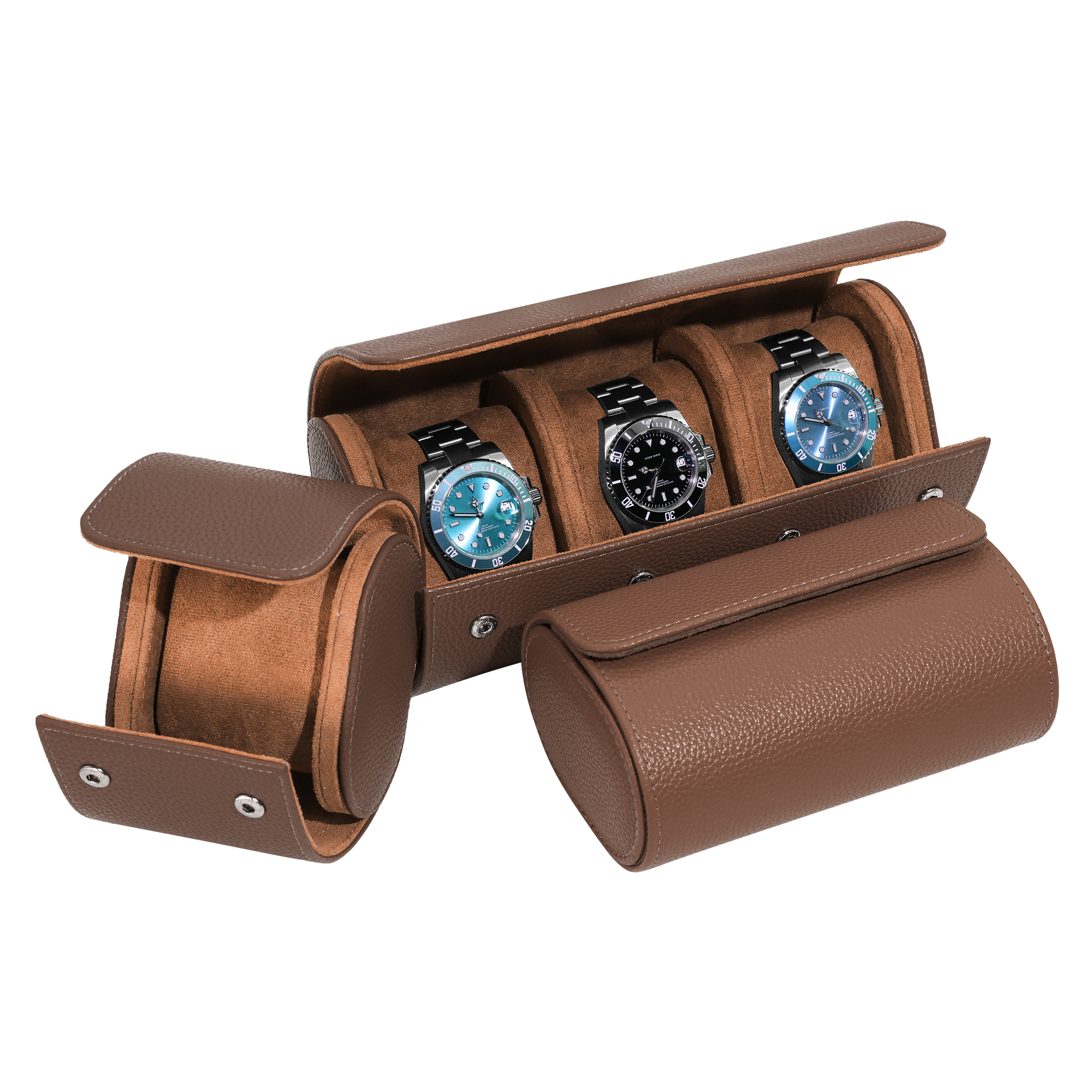 BROWN WATCH TRAVEL CASE