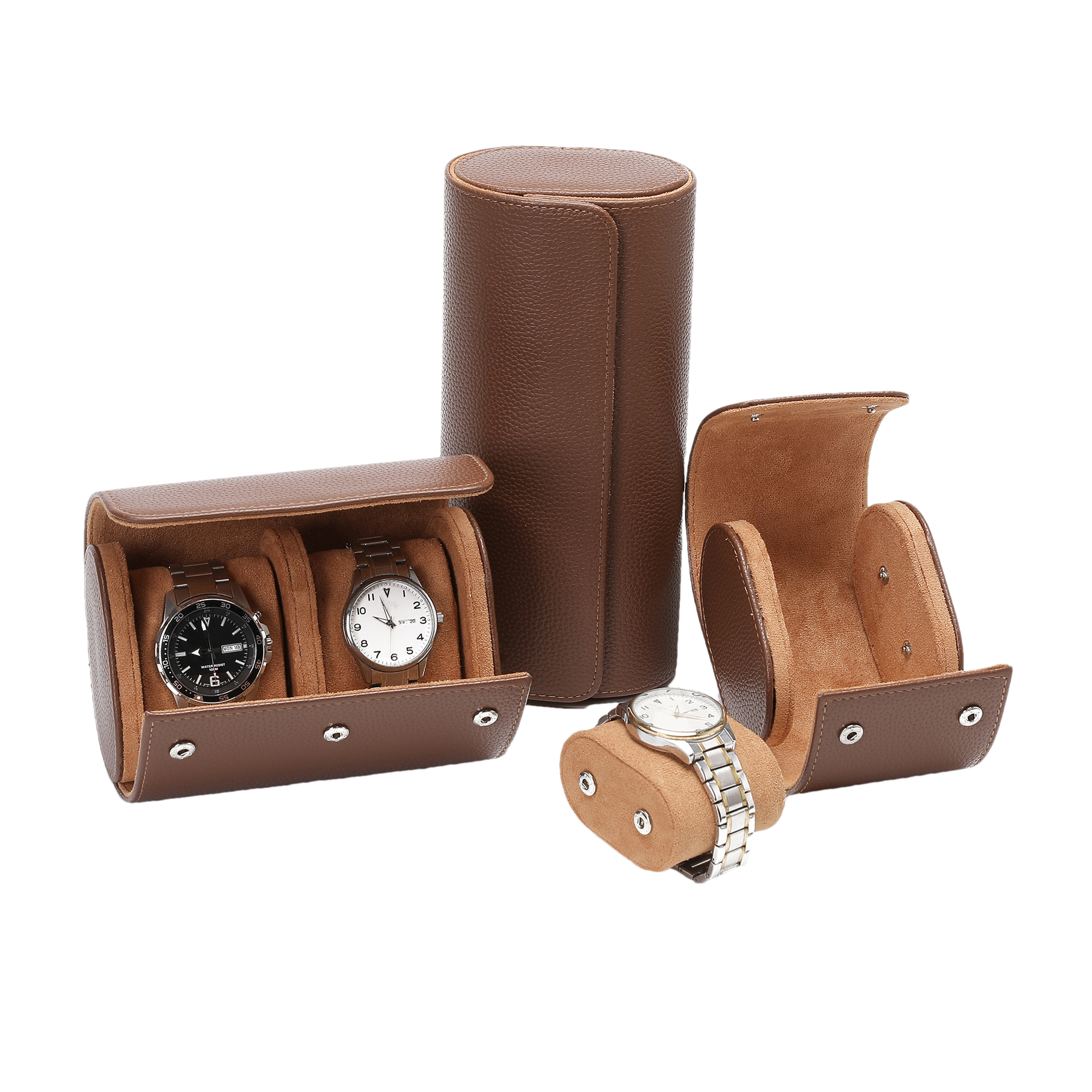 BROWN WATCH TRAVEL BOX