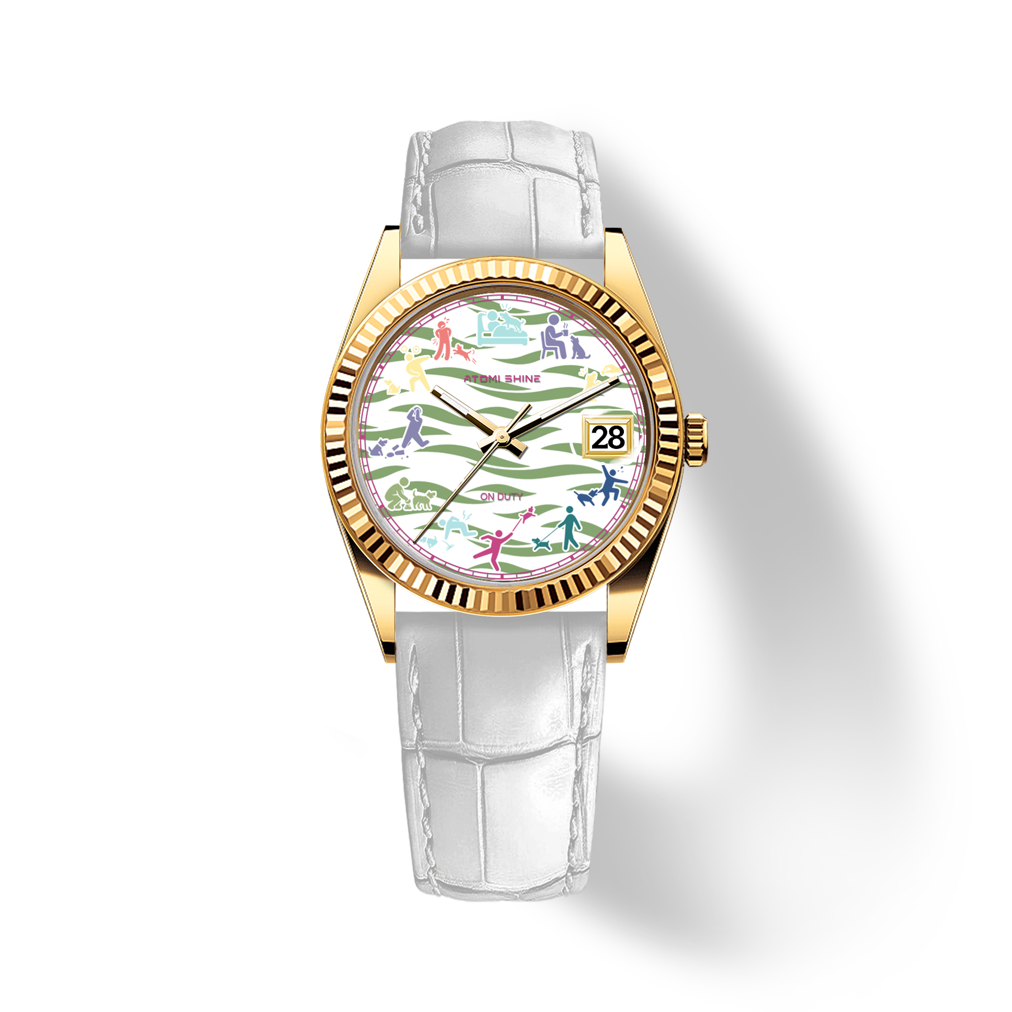 EONDATE CLASSIC LEATHER WATCH