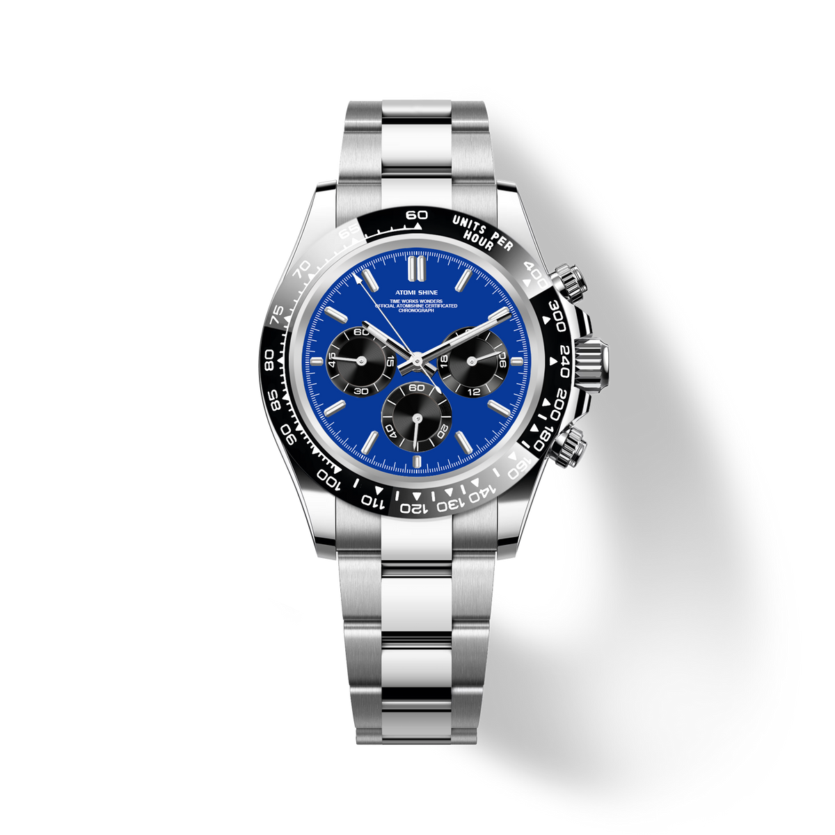 Velocirex Classic Watch 39mm, Azure Chrono