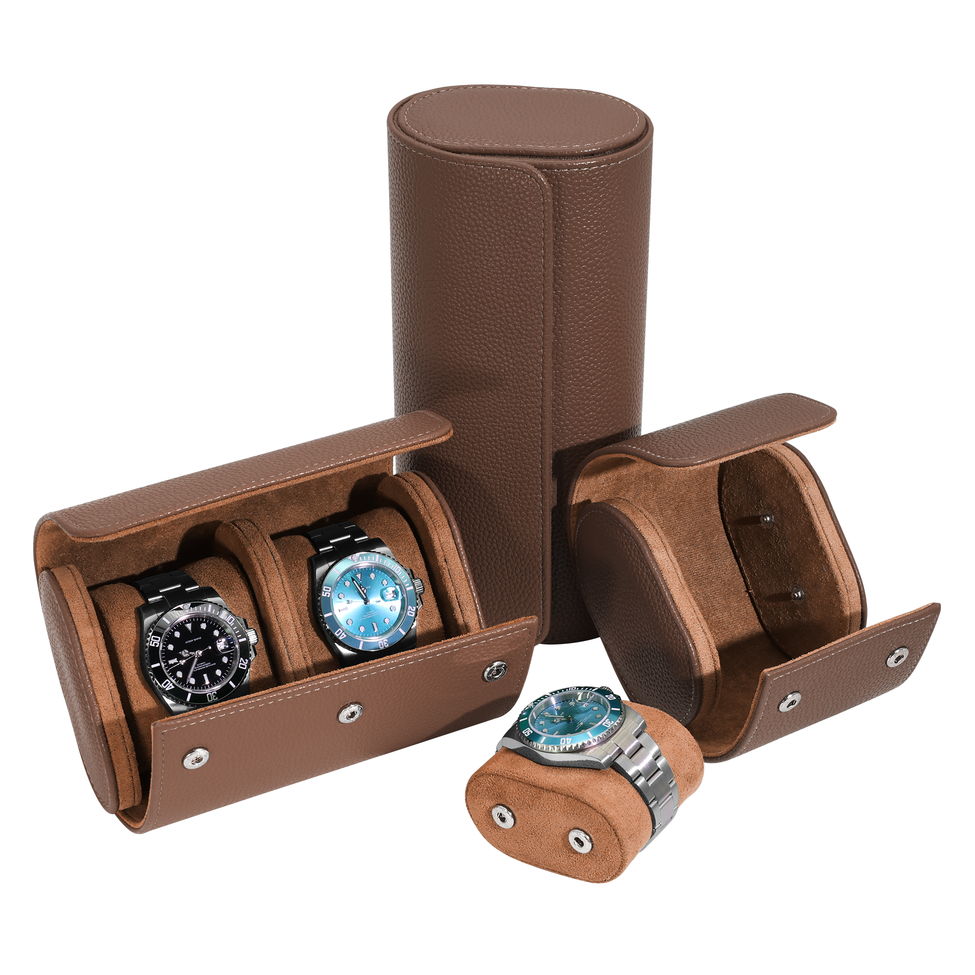 BROWN WATCH TRAVEL CASE
