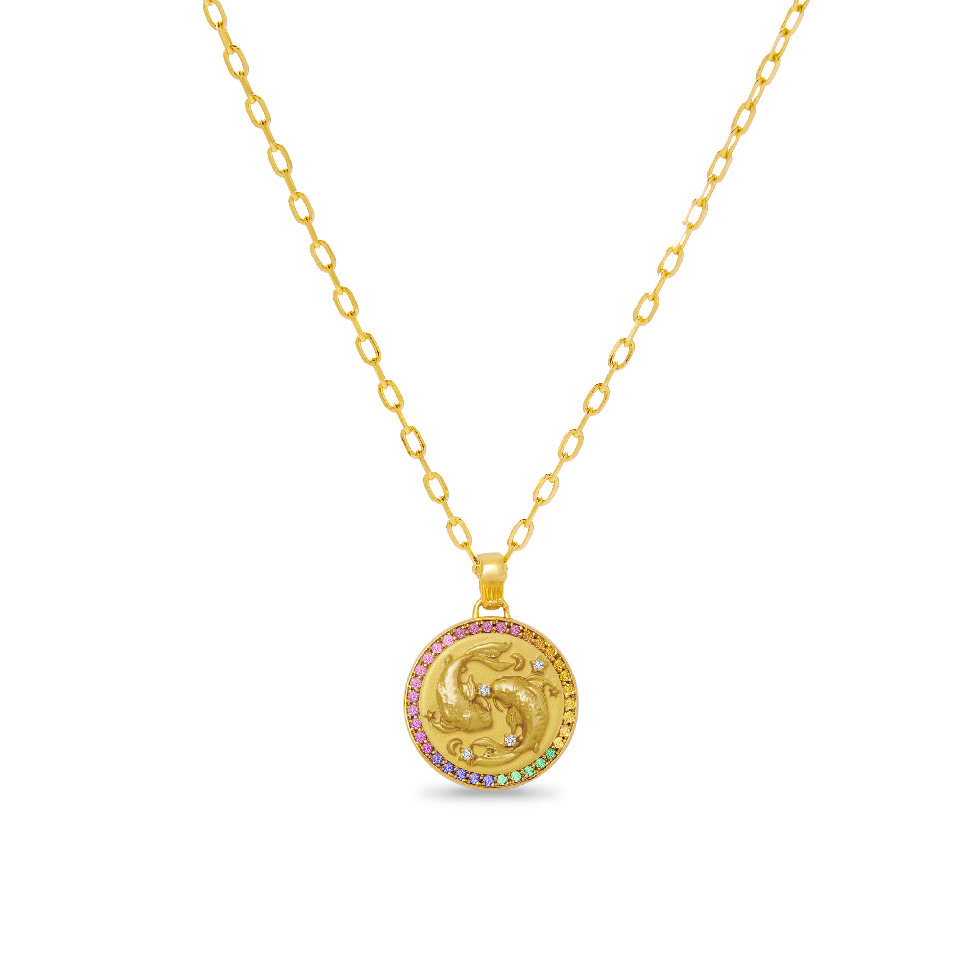 ZODIAC DIAMOND RAINBOW PENDANT COLLECTION