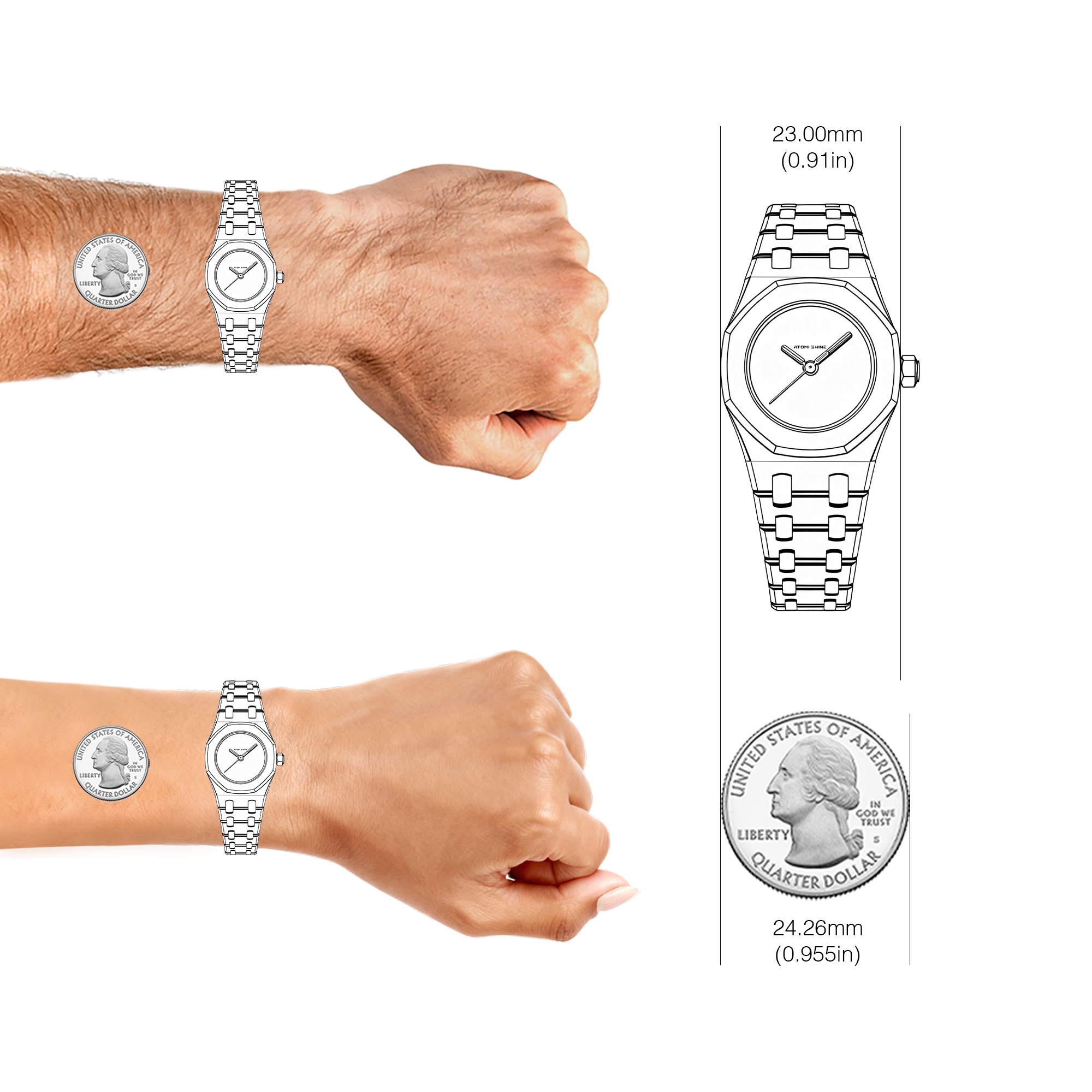 RELOJ MINI OCTAFORMA