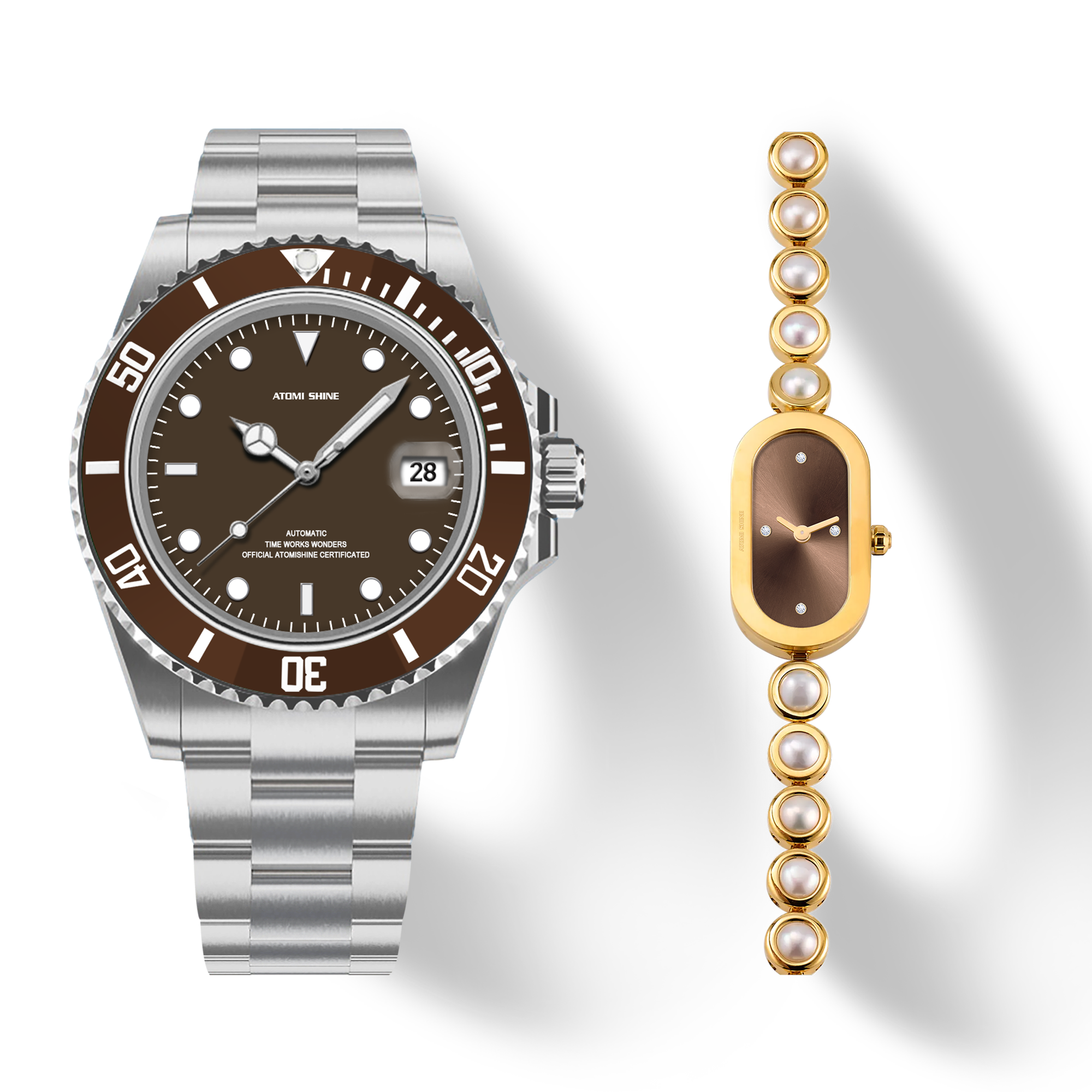 HYDROCORE CLASSIC WATCH + OCEAN TEAR DIAMOND WATCH GIFT SET