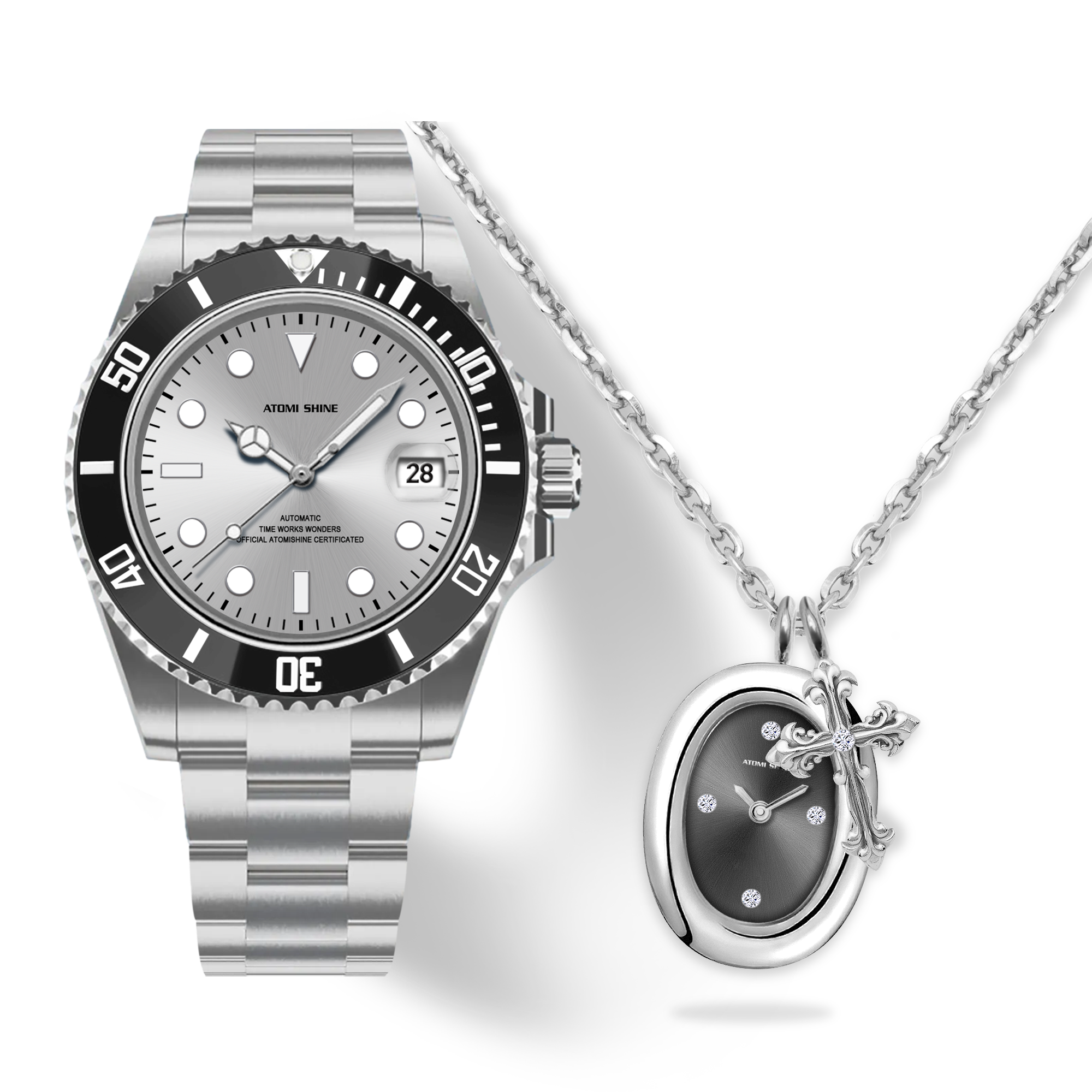 HYDROCORE CLASSIC WATCH + OVAL CHARM GIFT SET