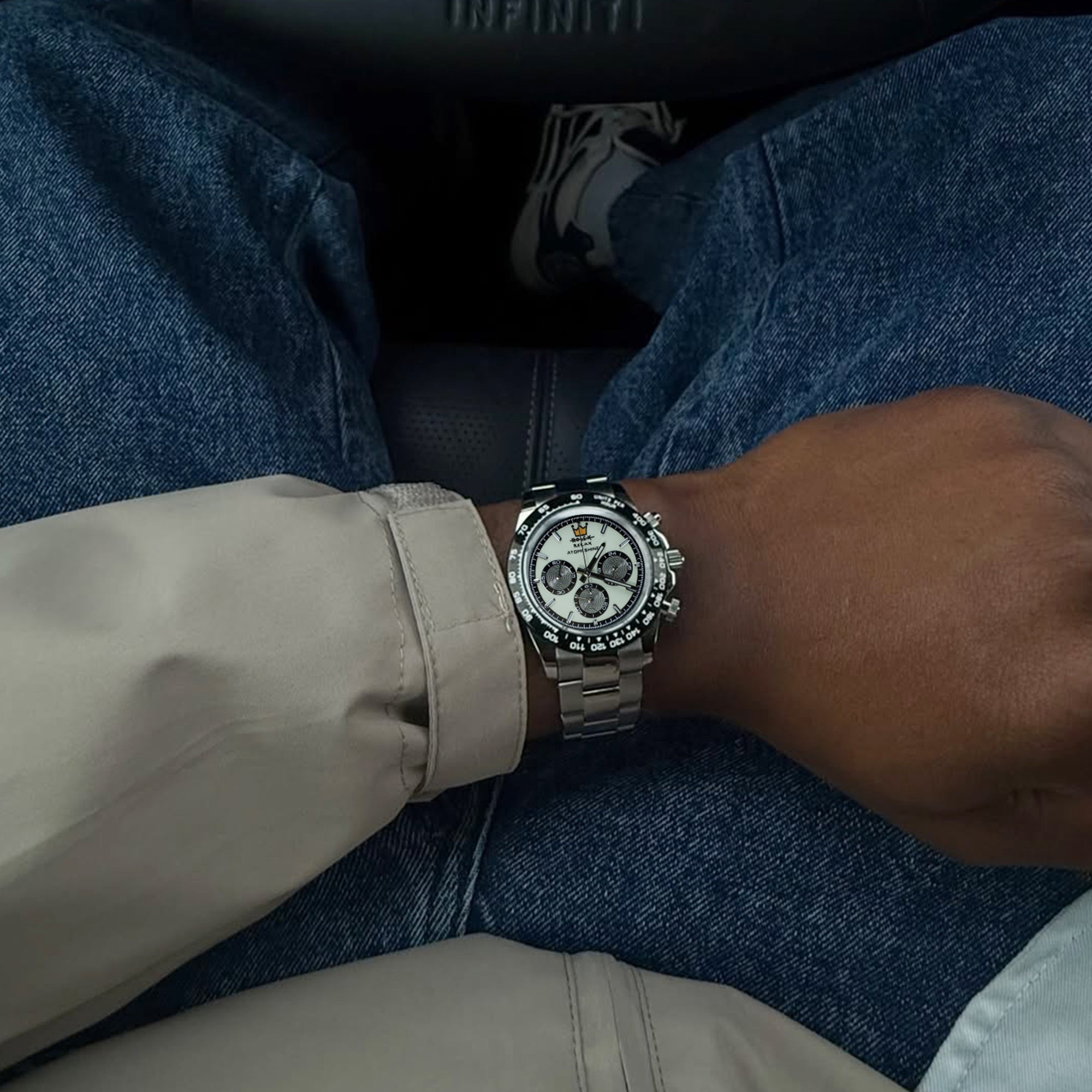 Velocirex Classic Watch 39mm, Steel Rebel