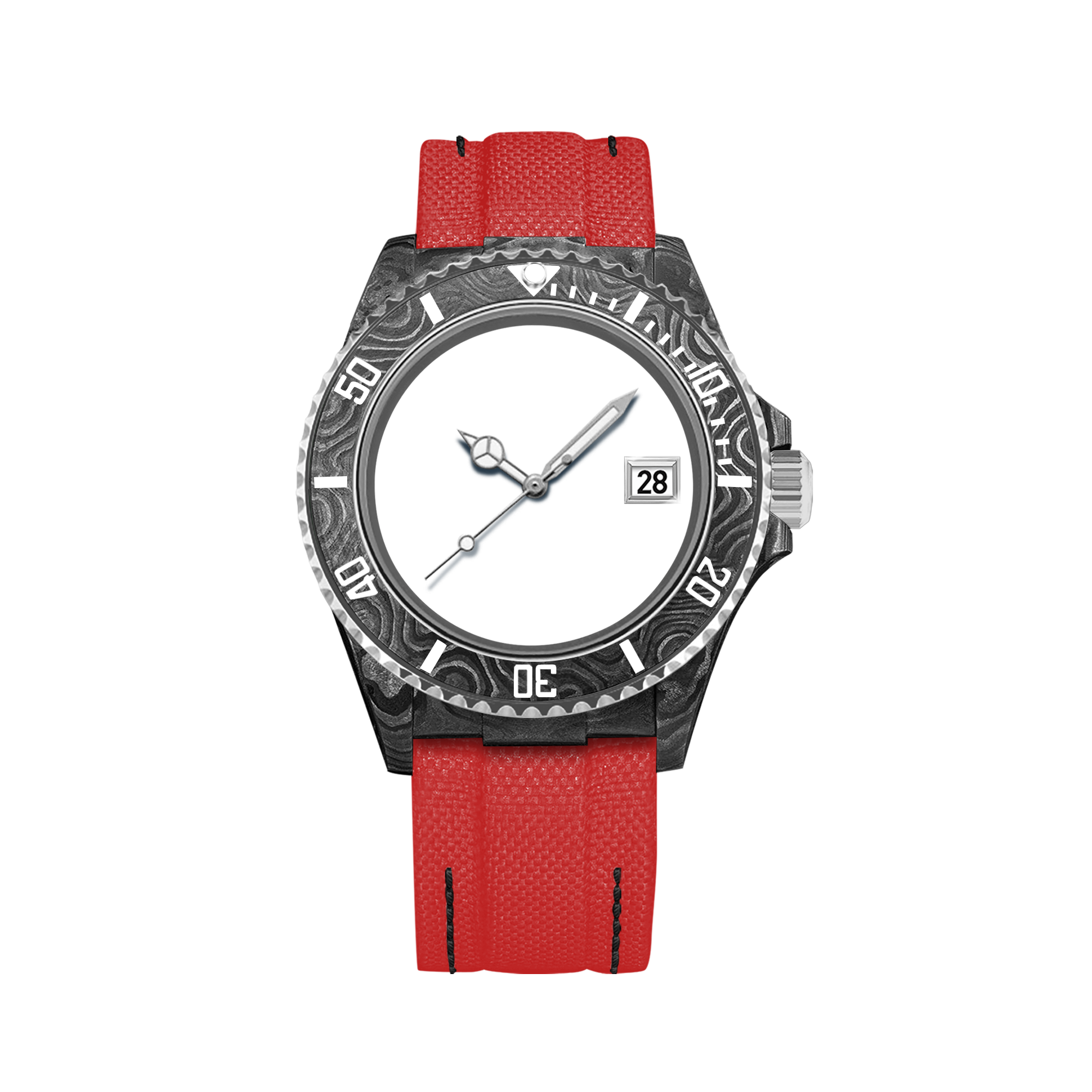 RELOJ DE FIBRA DE CARBONO HYDROCORE PERSONALIZABLE