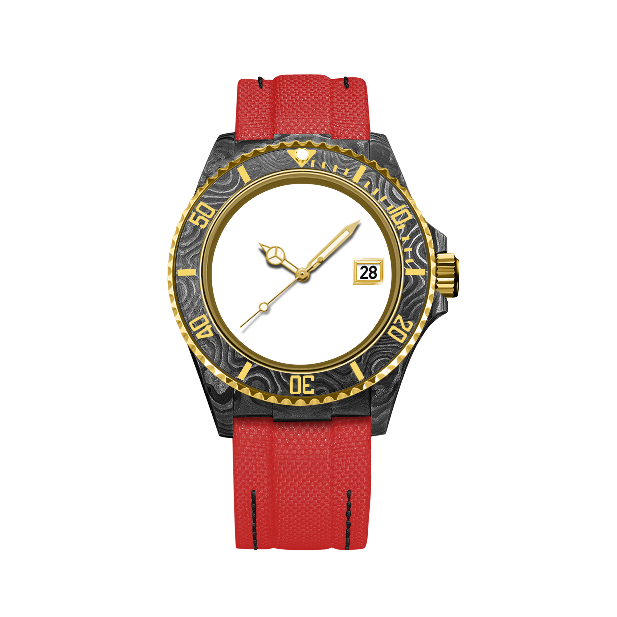 RELOJ DE FIBRA DE CARBONO HYDROCORE PERSONALIZABLE