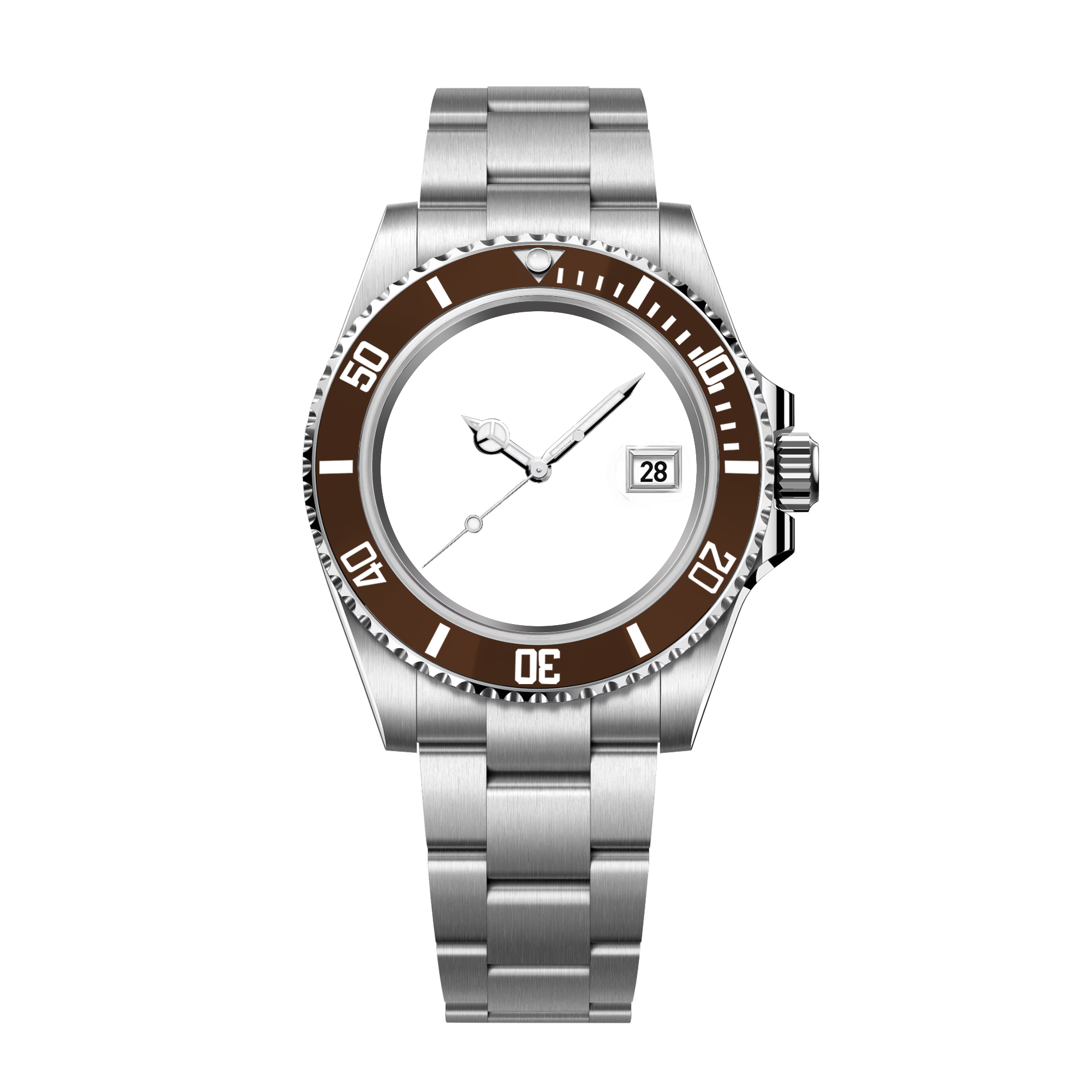 RELOJ CLÁSICO HYDROCORE PLATA PERSONALIZABLE
