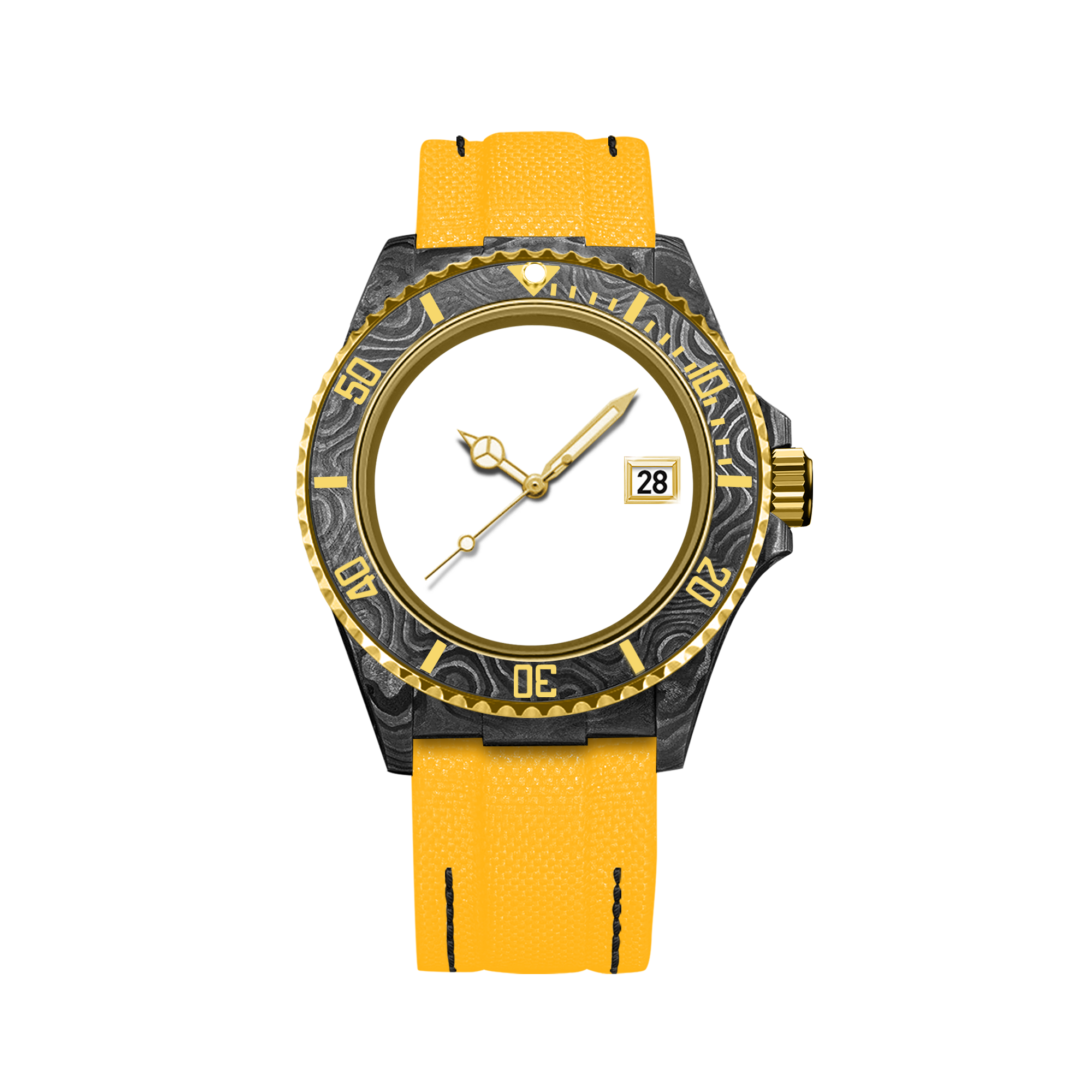 RELOJ DE FIBRA DE CARBONO HYDROCORE PERSONALIZABLE