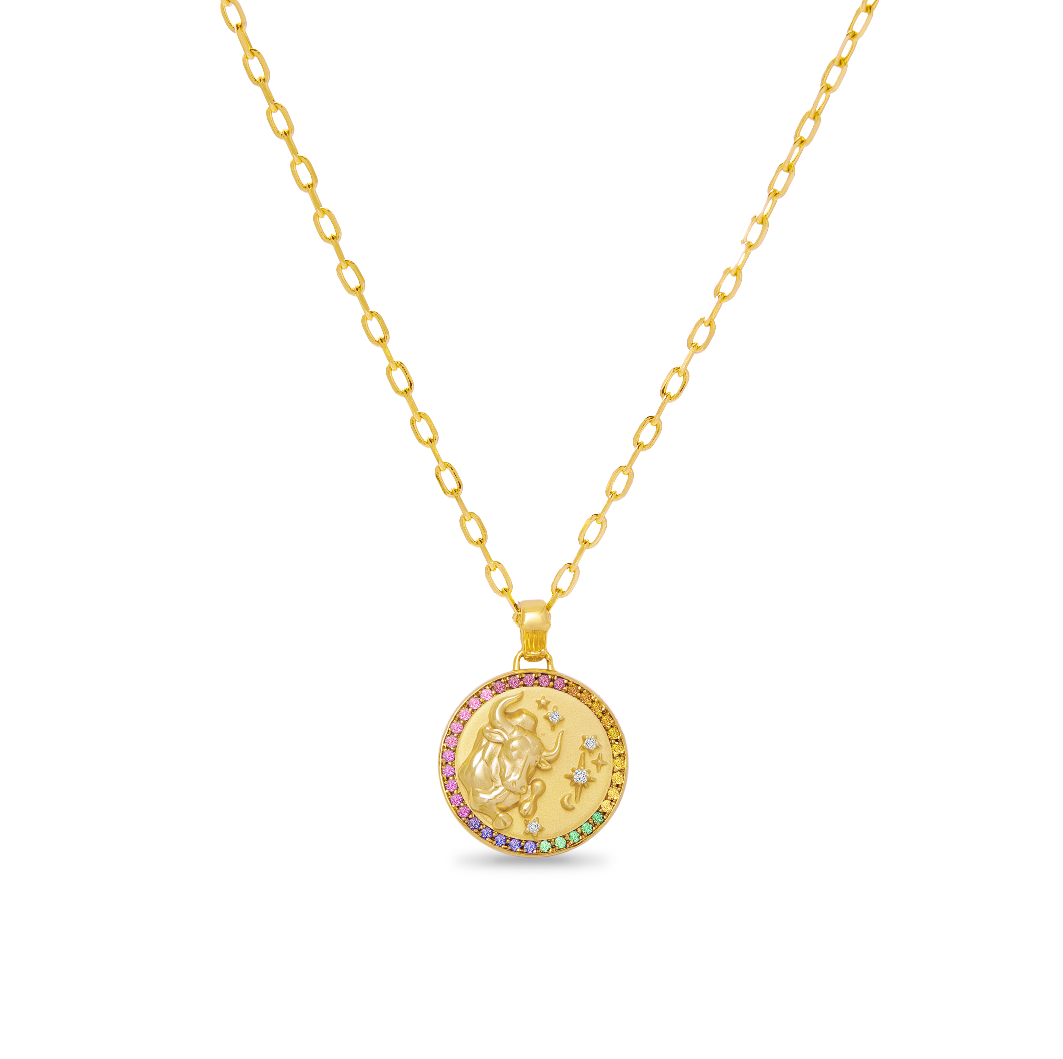 ZODIAC DIAMOND RAINBOW PENDANT COLLECTION