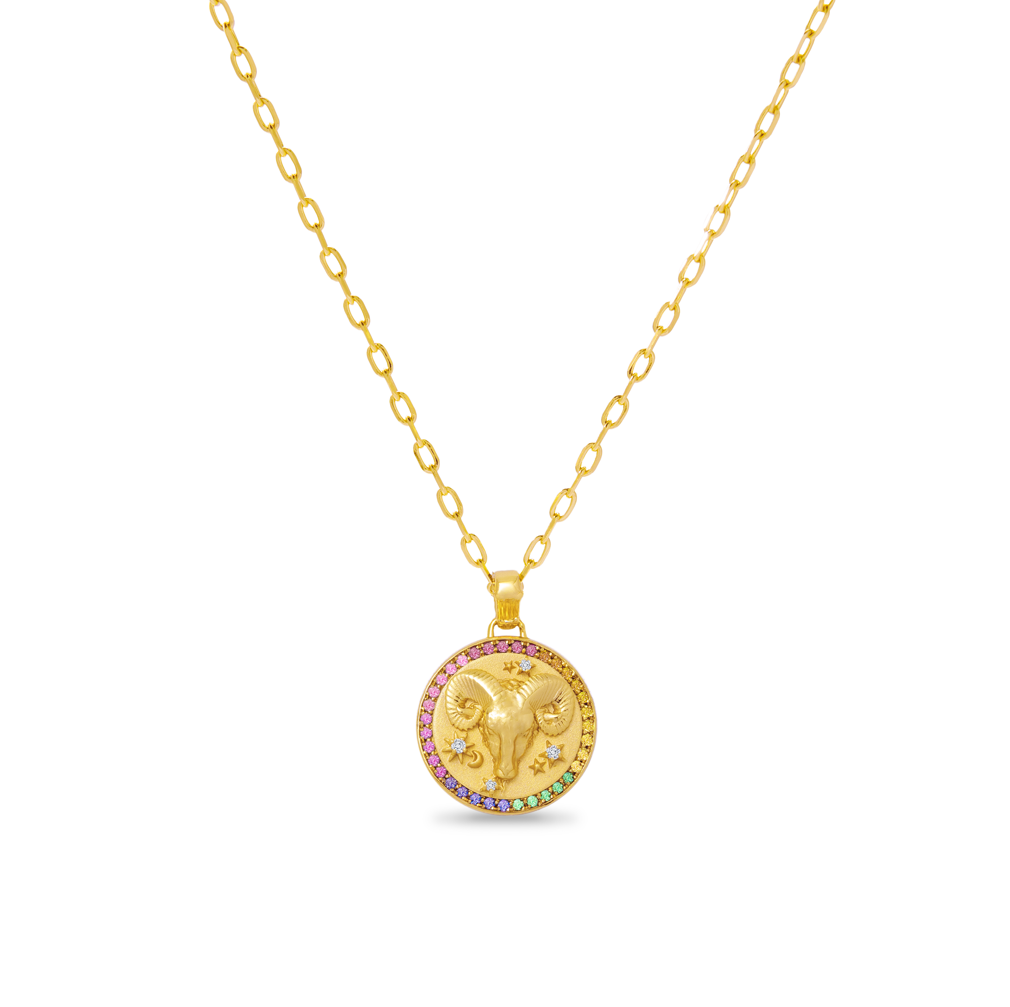ZODIAC DIAMOND RAINBOW PENDANT COLLECTION