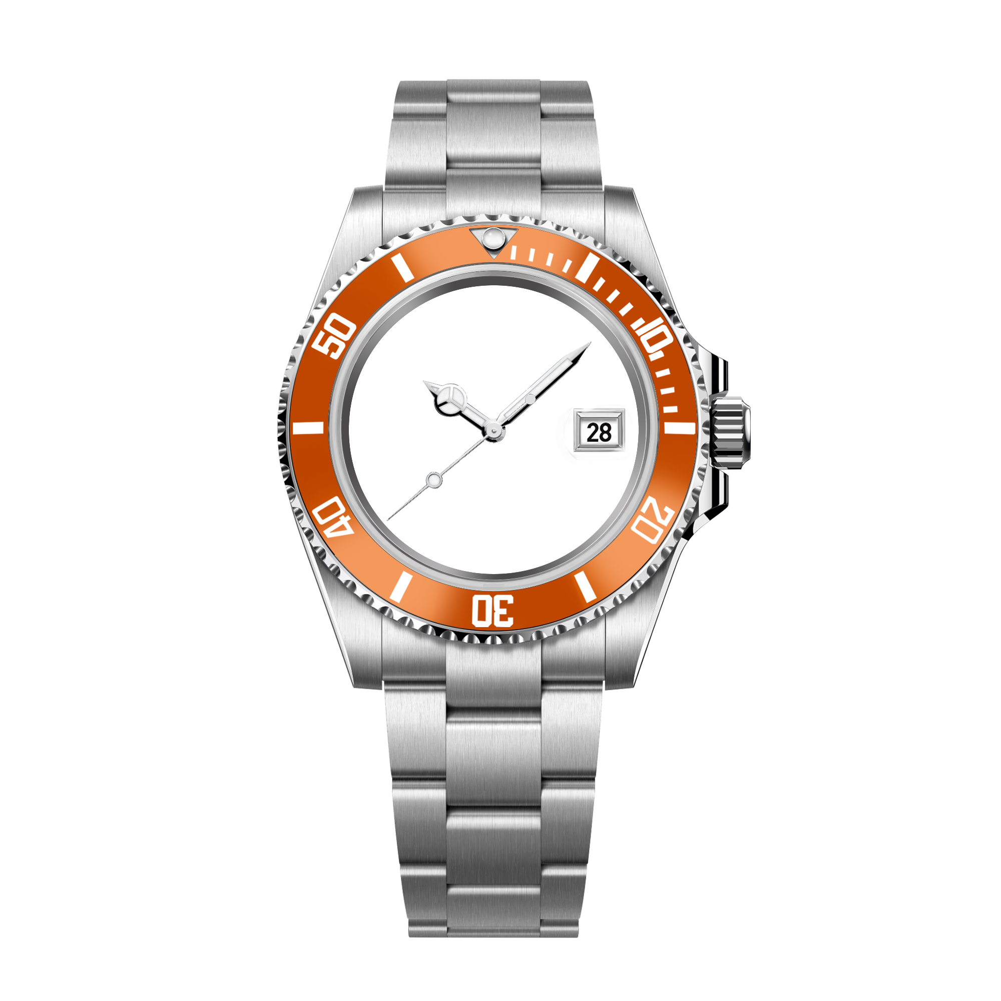 RELOJ CLÁSICO HYDROCORE PLATA PERSONALIZABLE