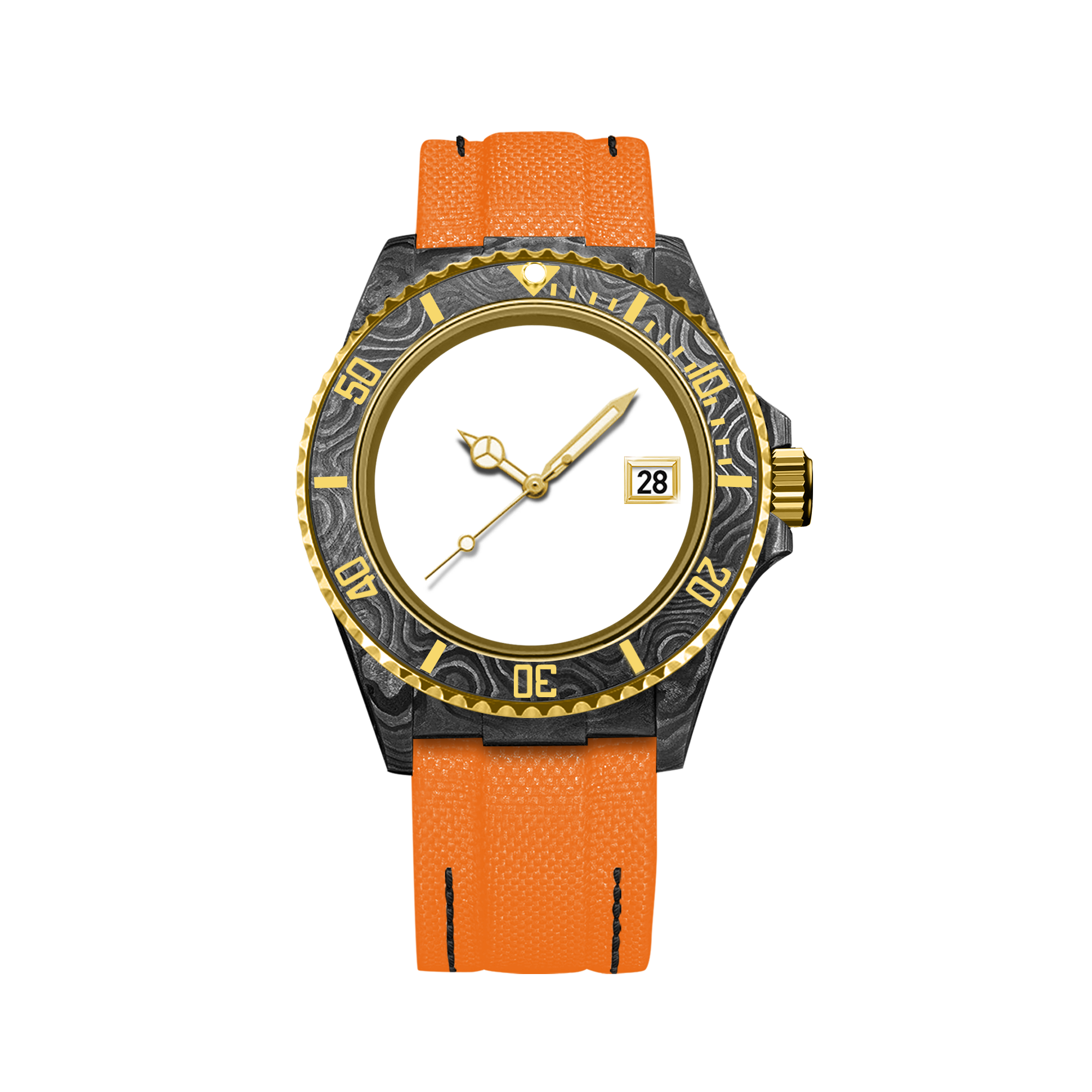 RELOJ DE FIBRA DE CARBONO HYDROCORE PERSONALIZABLE