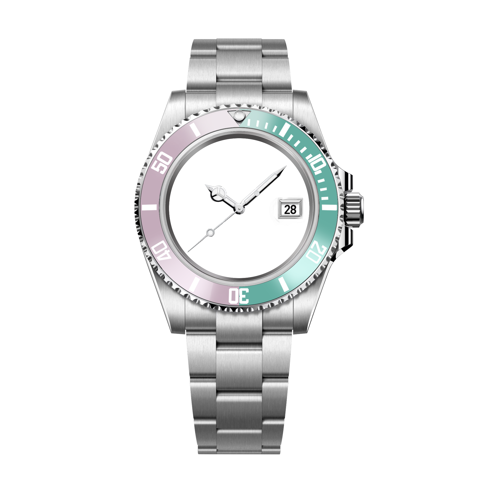 RELOJ CLÁSICO HYDROCORE PLATA PERSONALIZABLE