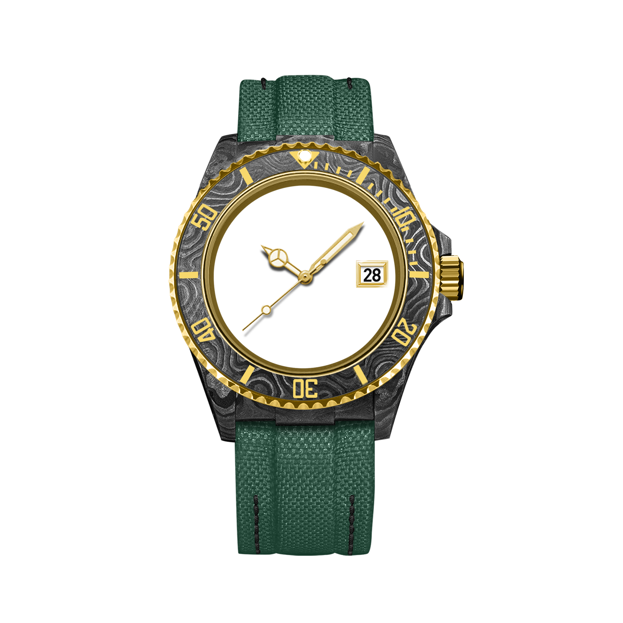 RELOJ DE FIBRA DE CARBONO HYDROCORE PERSONALIZABLE