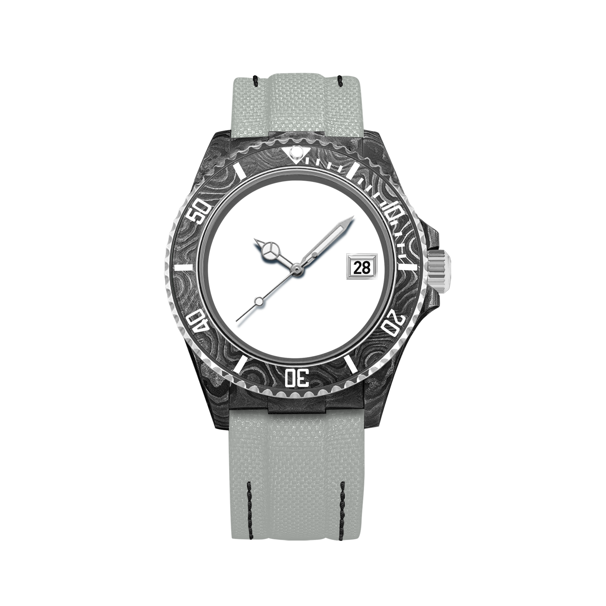 RELOJ DE FIBRA DE CARBONO HYDROCORE PERSONALIZABLE