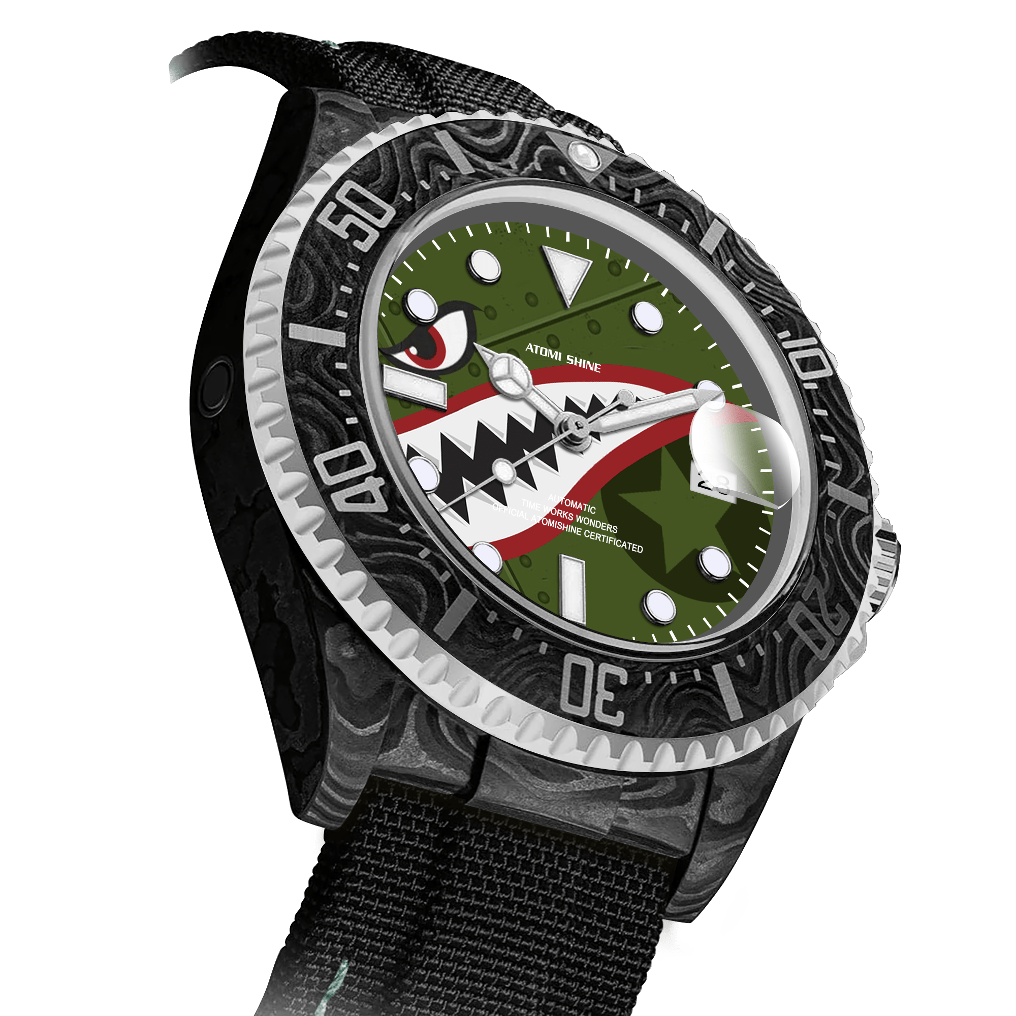 Hydrocore Carbon Fiber Watch - ATOMI SHINE
