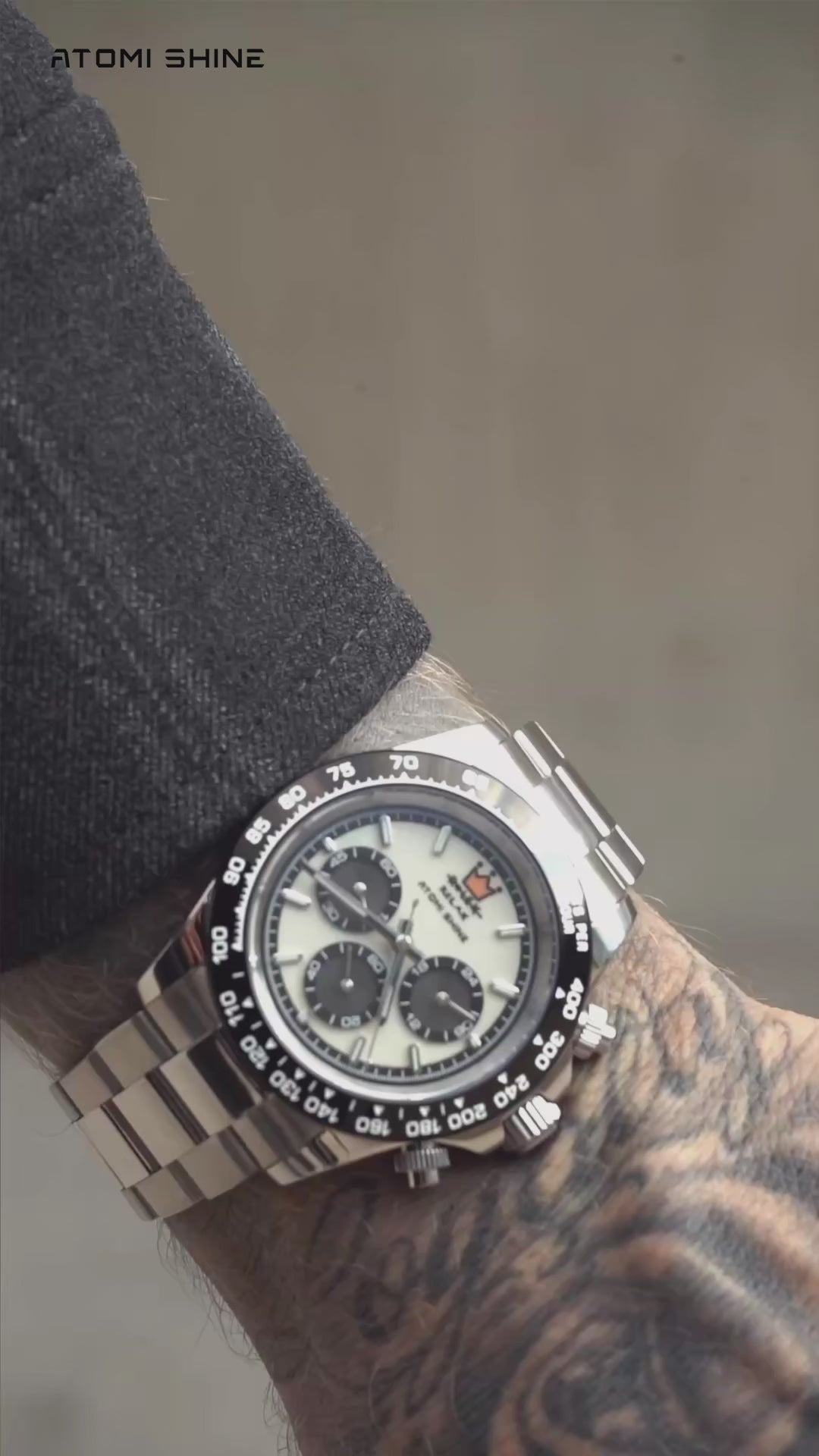 Velocirex Classic Watch 39mm, Steel Rebel