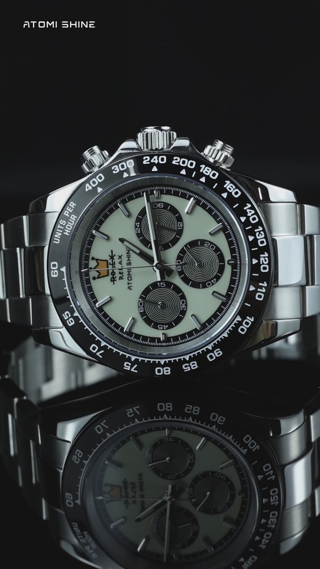 Velocirex Classic Watch 39mm, Steel Rebel