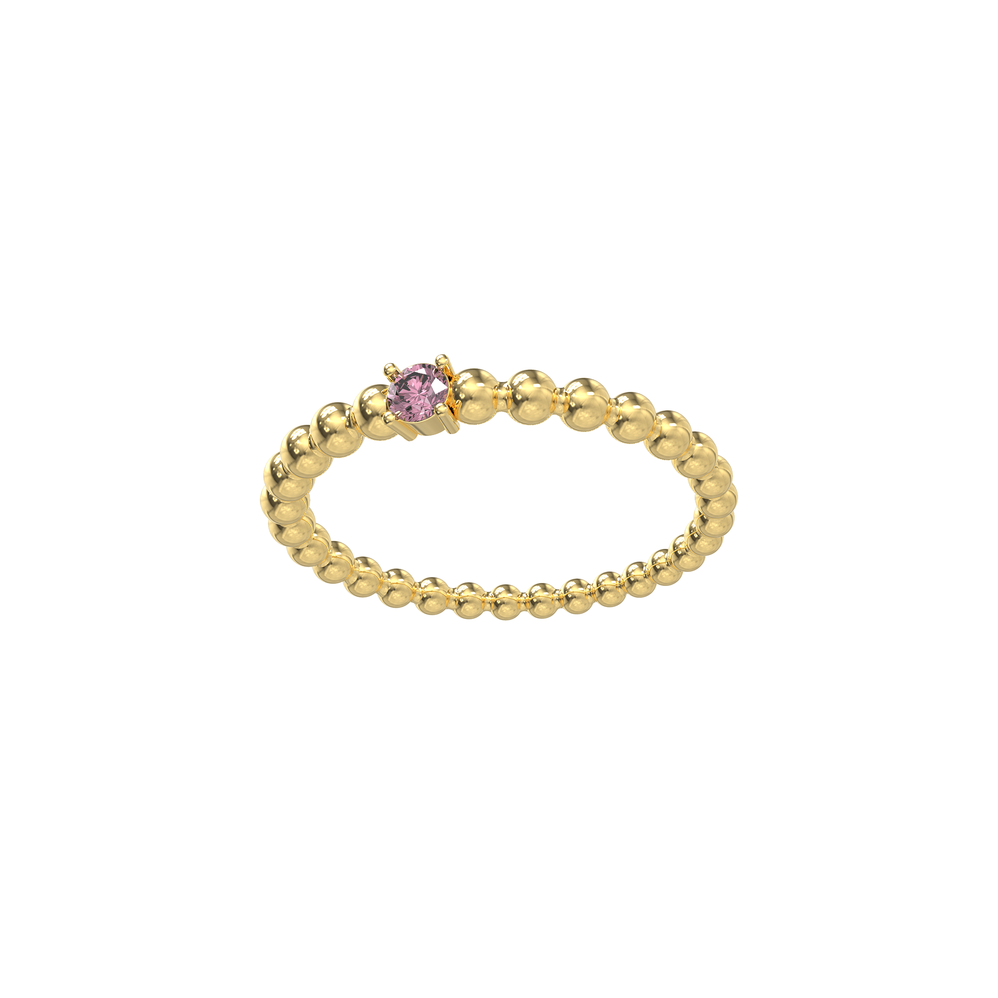 Twisted Serenity Diamond Ring - Pink Diamond - ATOMI SHINE