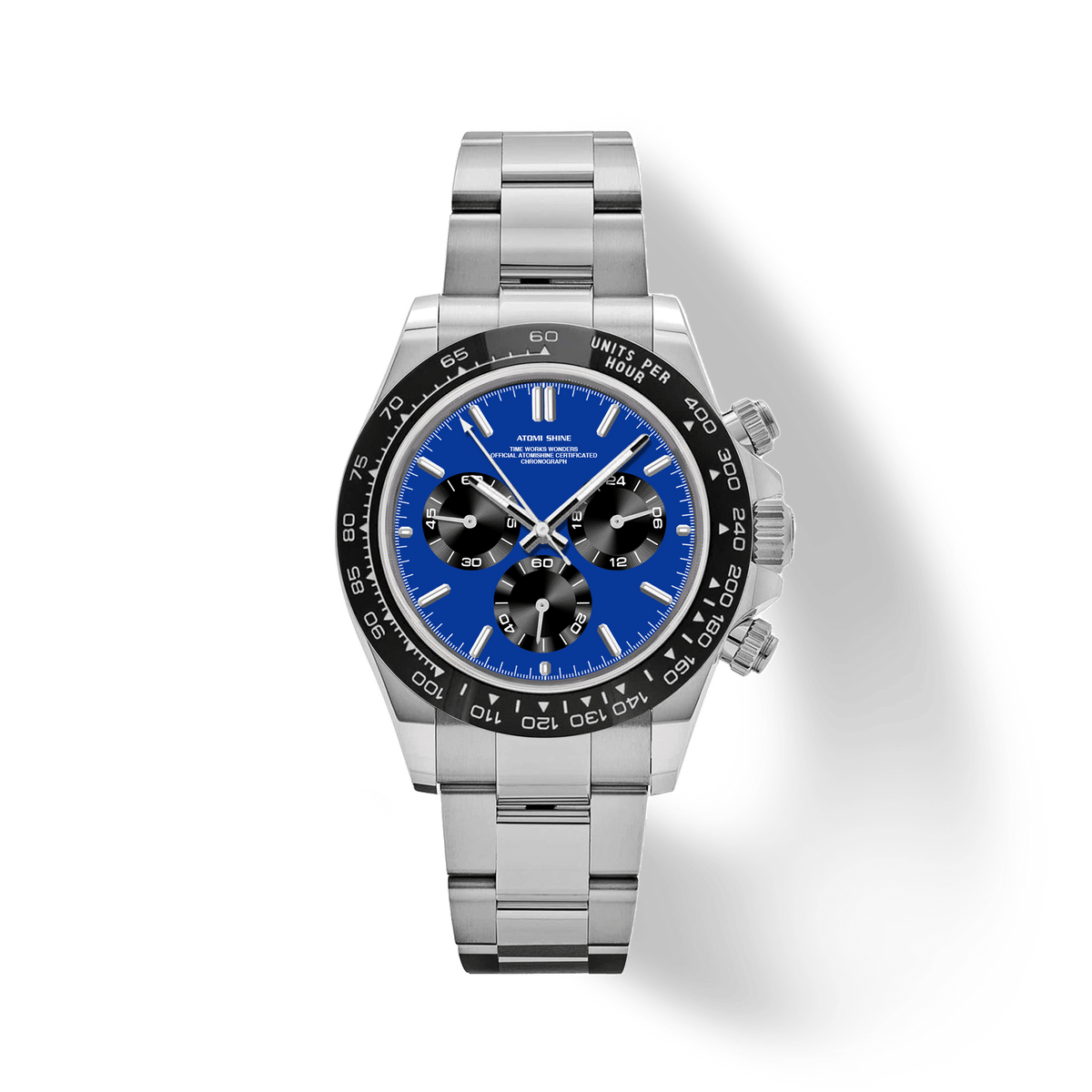 Velocirex Classic Watch 39mm, Azure Chrono